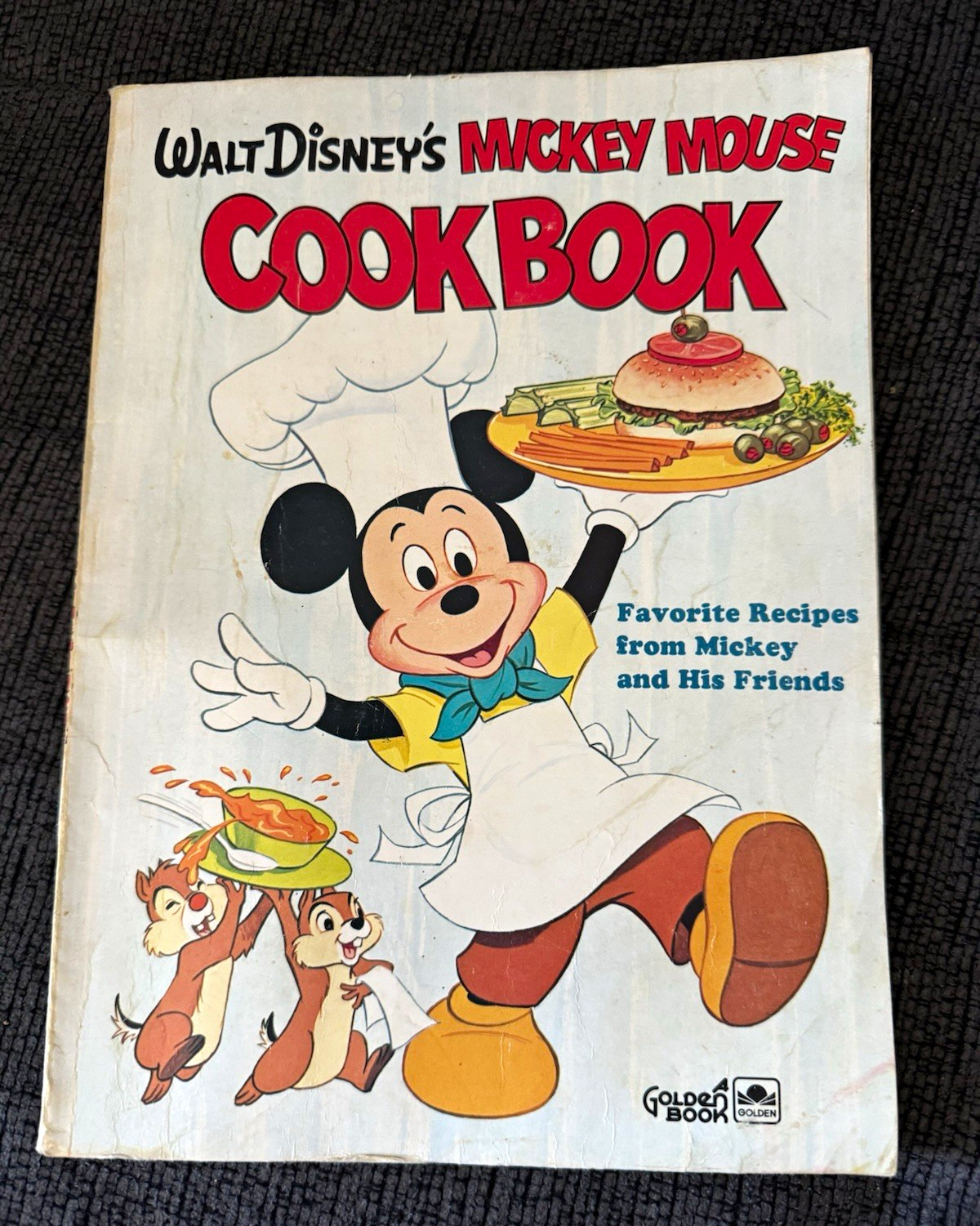 Vintage 1975 Disney Golden Press Mickey Mouse Cookbook Favorite Recipes Paperbac