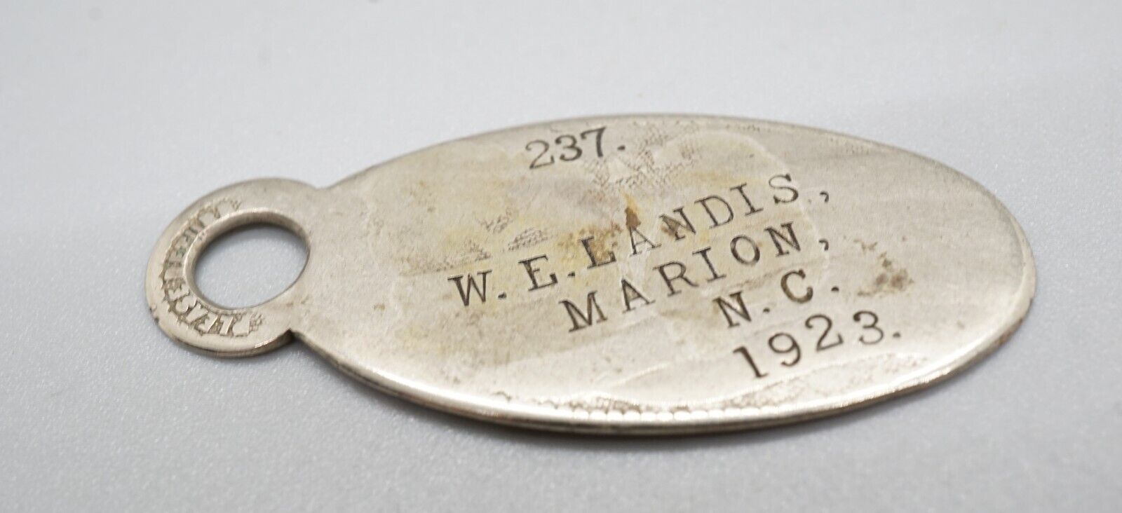 Post WWI 1923 Army, Navy, USMC Named & Numbered I.D. Pendant Tag