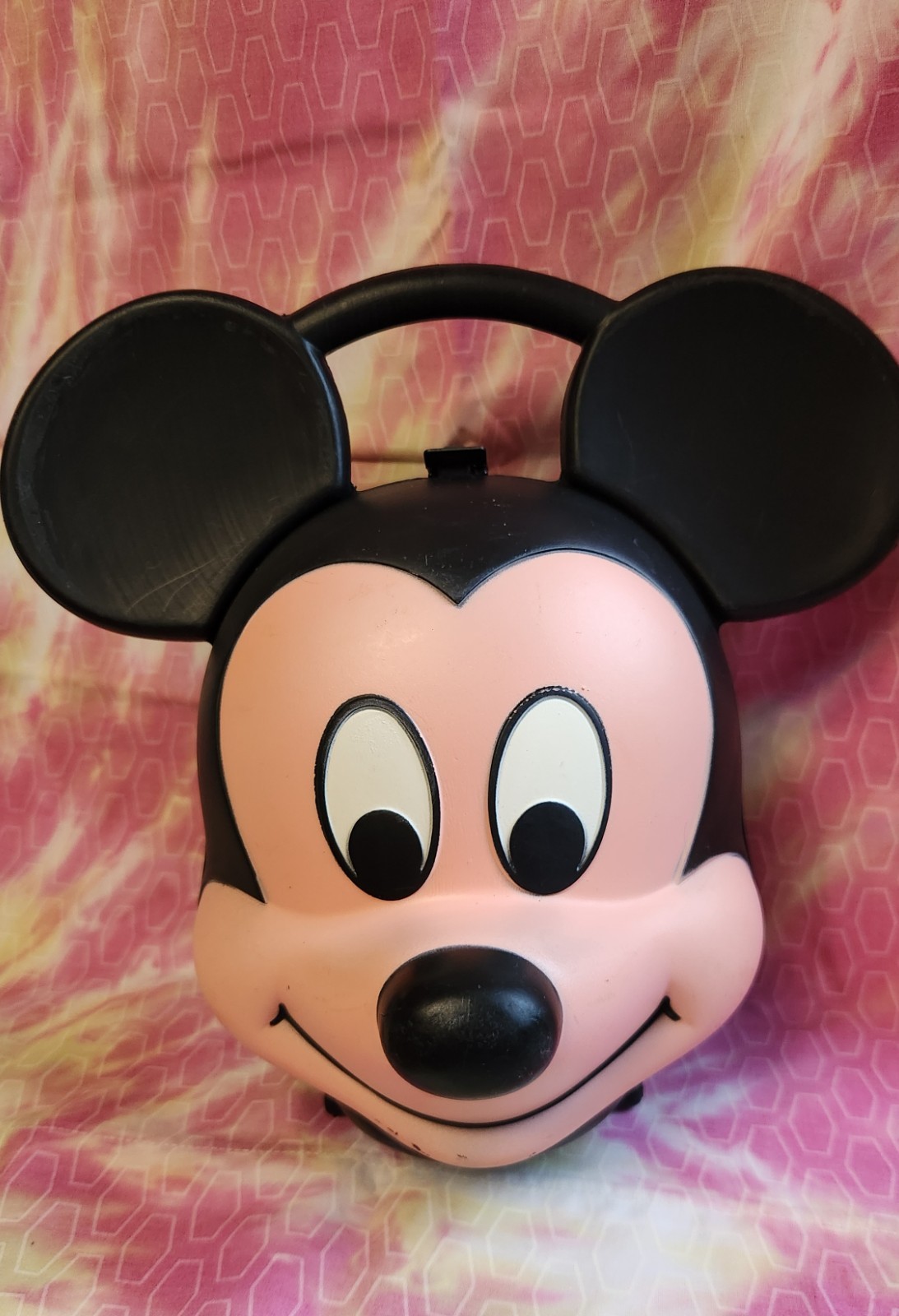 Vintage Alladin Disney Mickey Mouse Head Lunch Box and Original Thermos