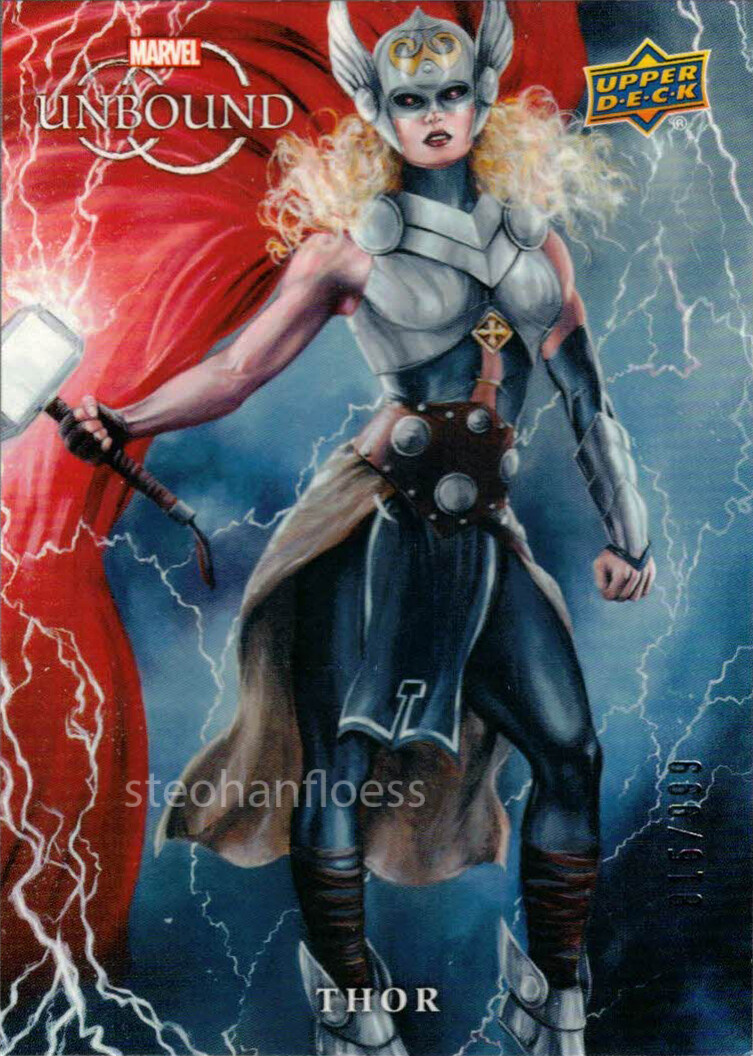 2021 Upper Deck Marvel Unbound Week #48 Lady Thor /999 Fred Ian Art