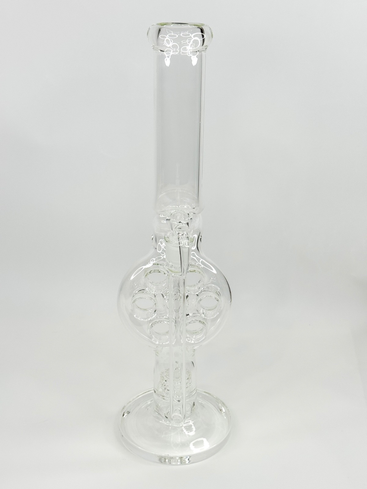 18” Swiss Percolator Glass Bong – Clear Thick Water Pipe Hookah w/ 18mm Bowl