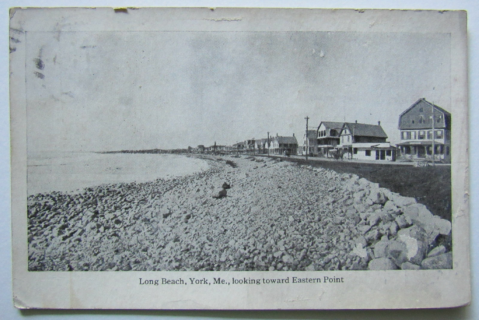 York Long Beach Maine Postcard Posted 1921 