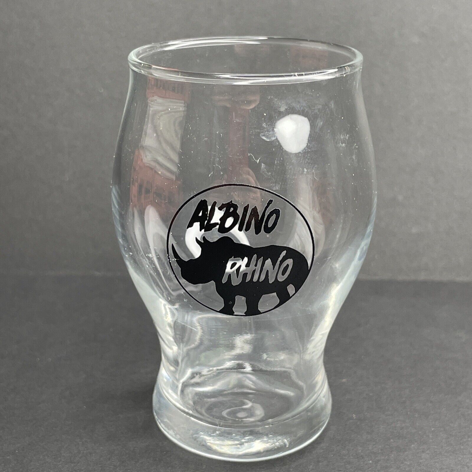 Earl\'s Albino Rhino Pale Ale Discontinued 4 Oz Beer Tasting Glass Promotional