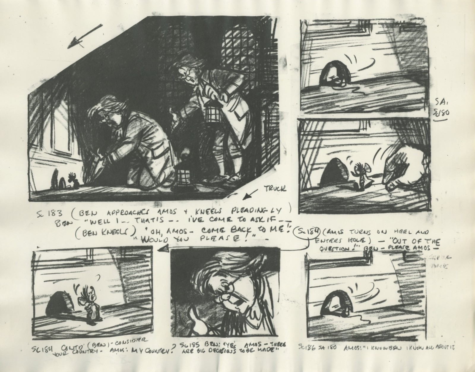 Disney: Ben and Me-Original Stat Model Sheet-1953