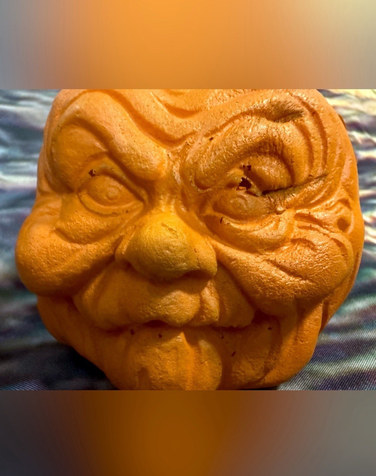 🔥Vintage 1980s Mini Foam Pumpkin Head
