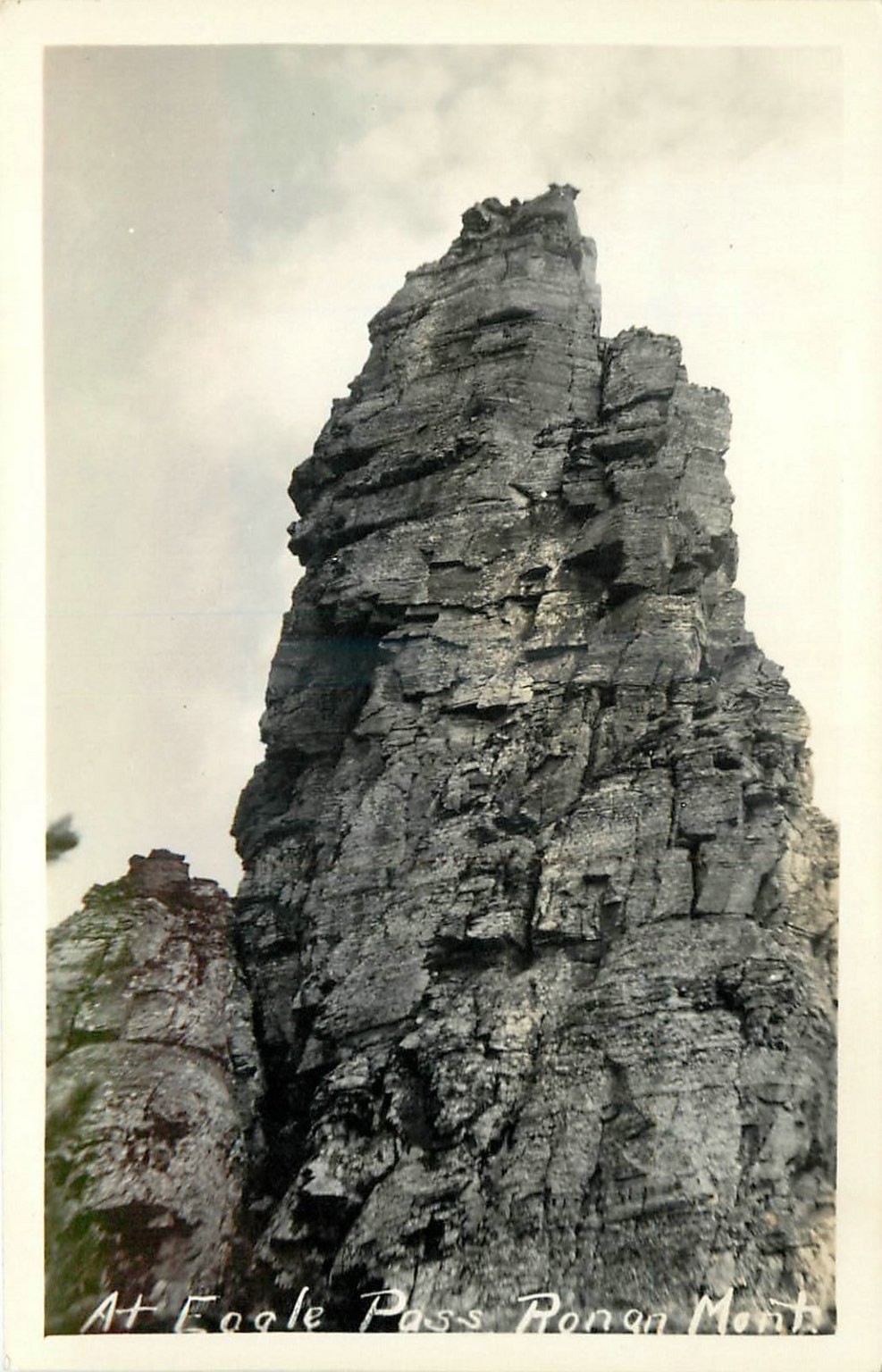 Eagle Pass Ronan Montana RPPC Vintage Real Photo Postcard Rock Formation 1930s