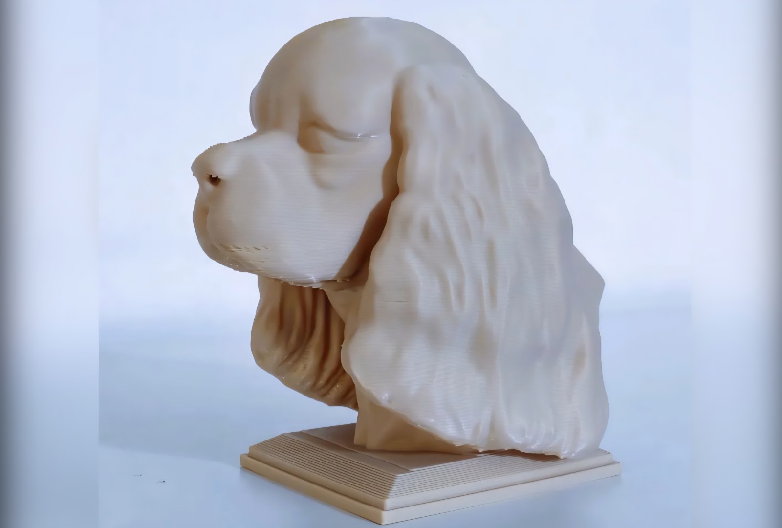 Cocker Spaniel Figurine Hand Painted Collectible Statue Black