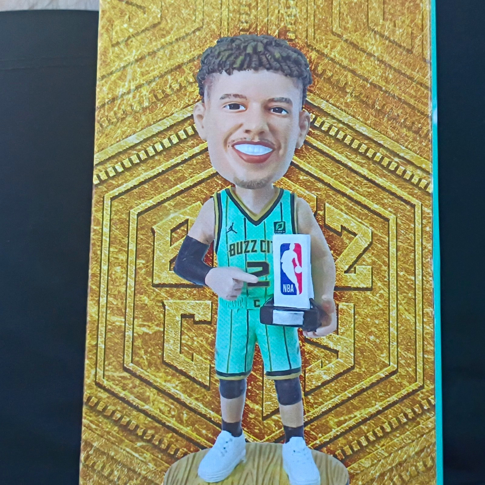 LaMelo Ball NBA Rookie of the Year Bobblehead w/ Box Original Unopened 12+