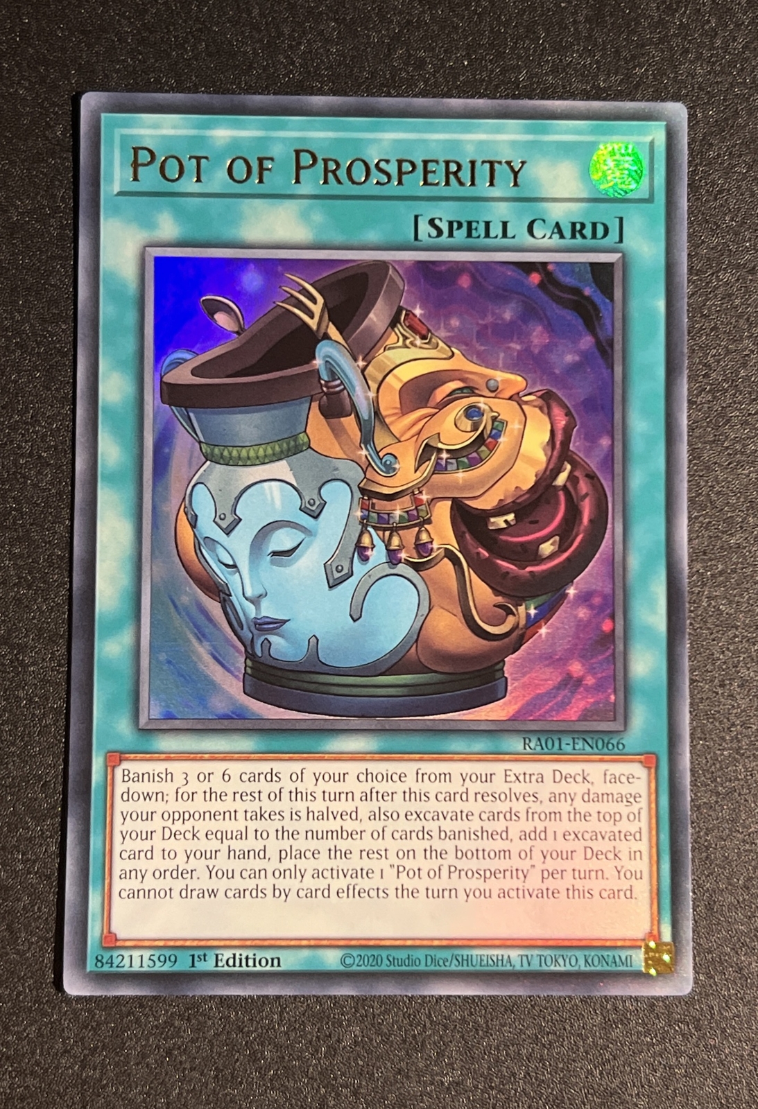 Yu gi oh ENG 1st Ultra Rare Ra01-en066 Pot Of Prosperity Prosperity Jar