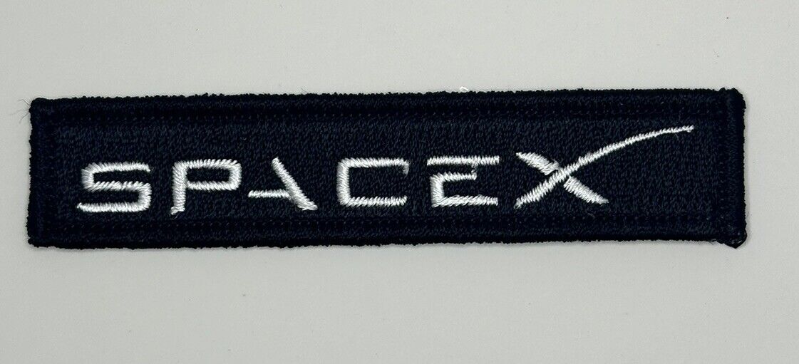 SpaceX Missions Black Logo Patch NASA 3\