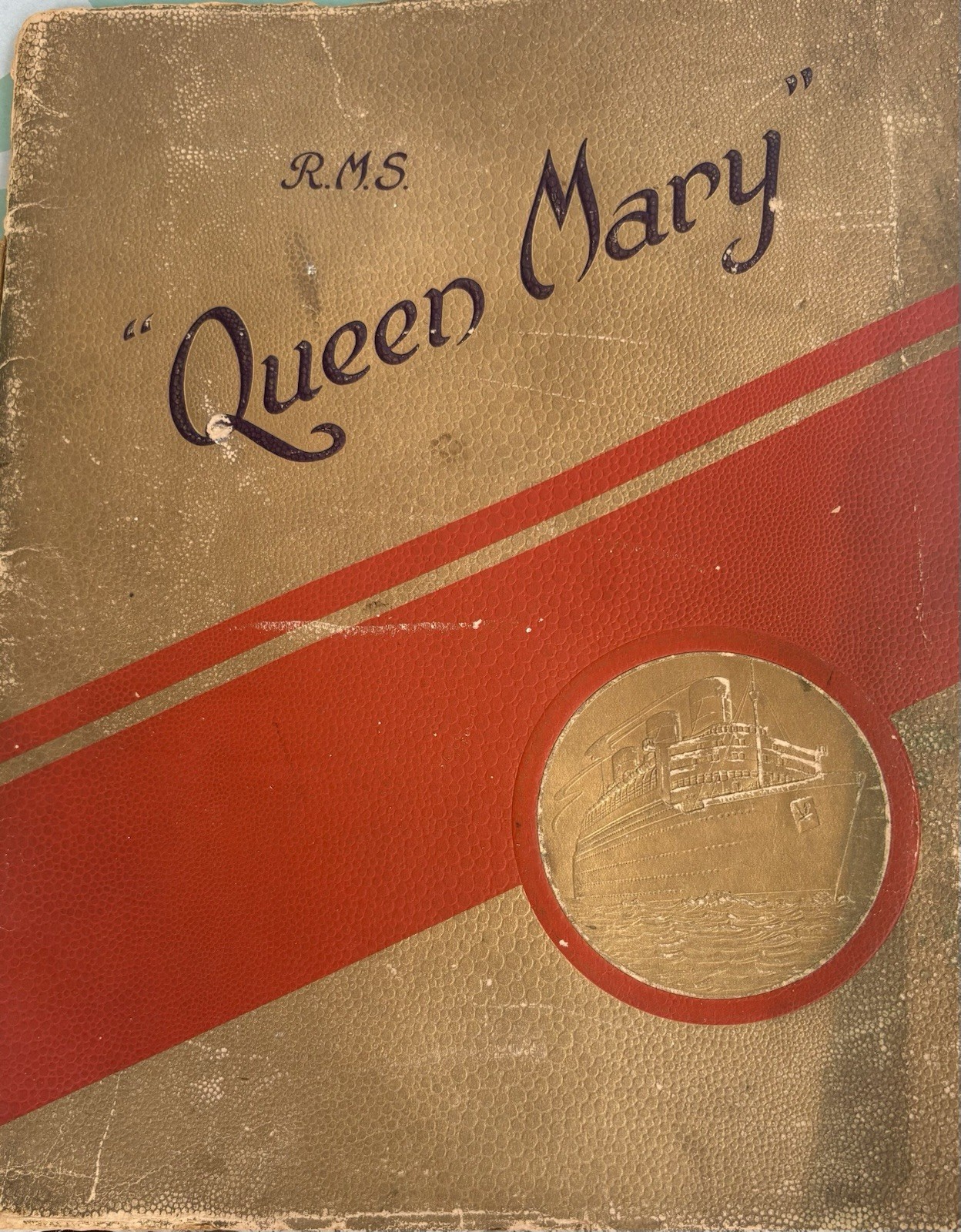 1934 RMS Queen Mary Launch Commemorative Celebratory Book Cunard White Star Line 1934 RMS Queen Mary Launch Commemorative Celebratory Book Cunard White Star Line