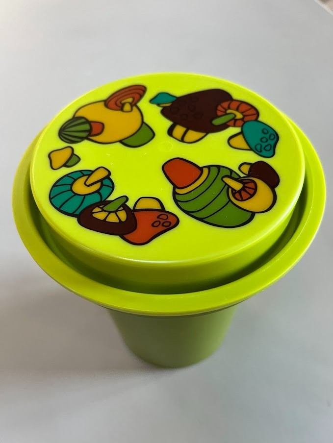 Vtg 1970s Rubbermaid Mushroom Canister Avocado Green #2220, New Other Condition