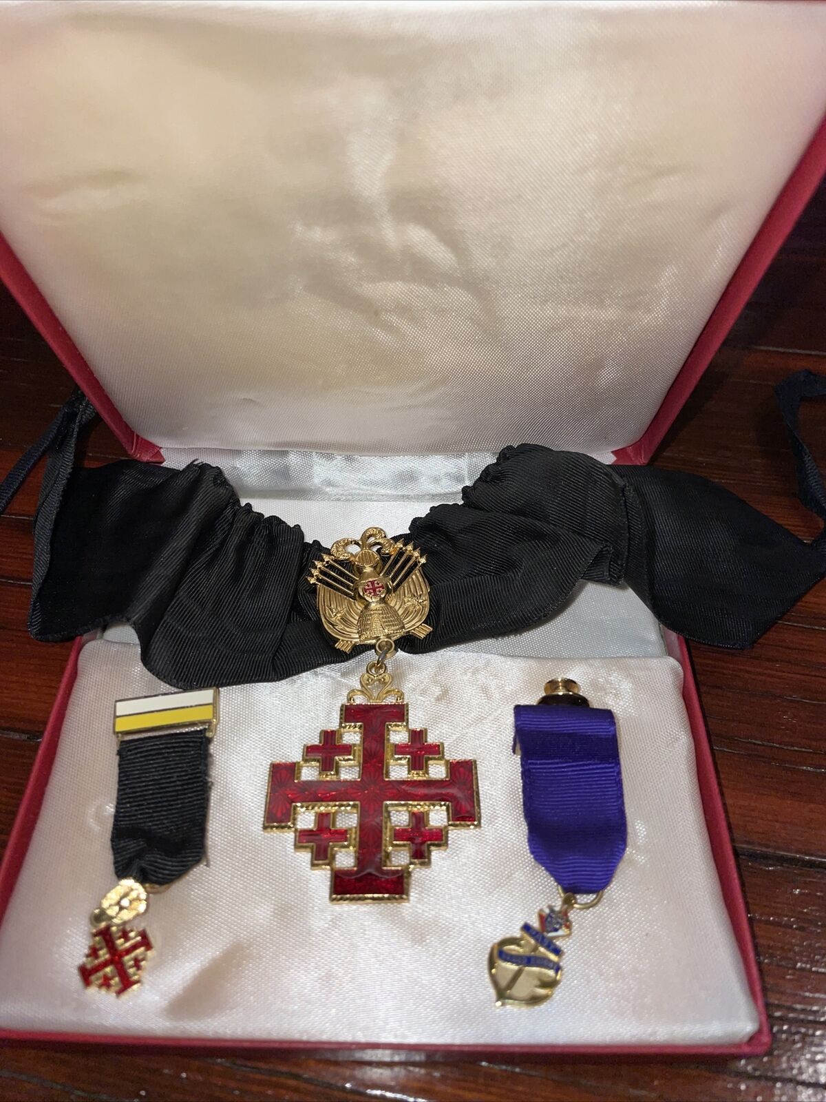 Medal Order of the Holy Sepulchre Jerusalem Cross Set - Grand Knight