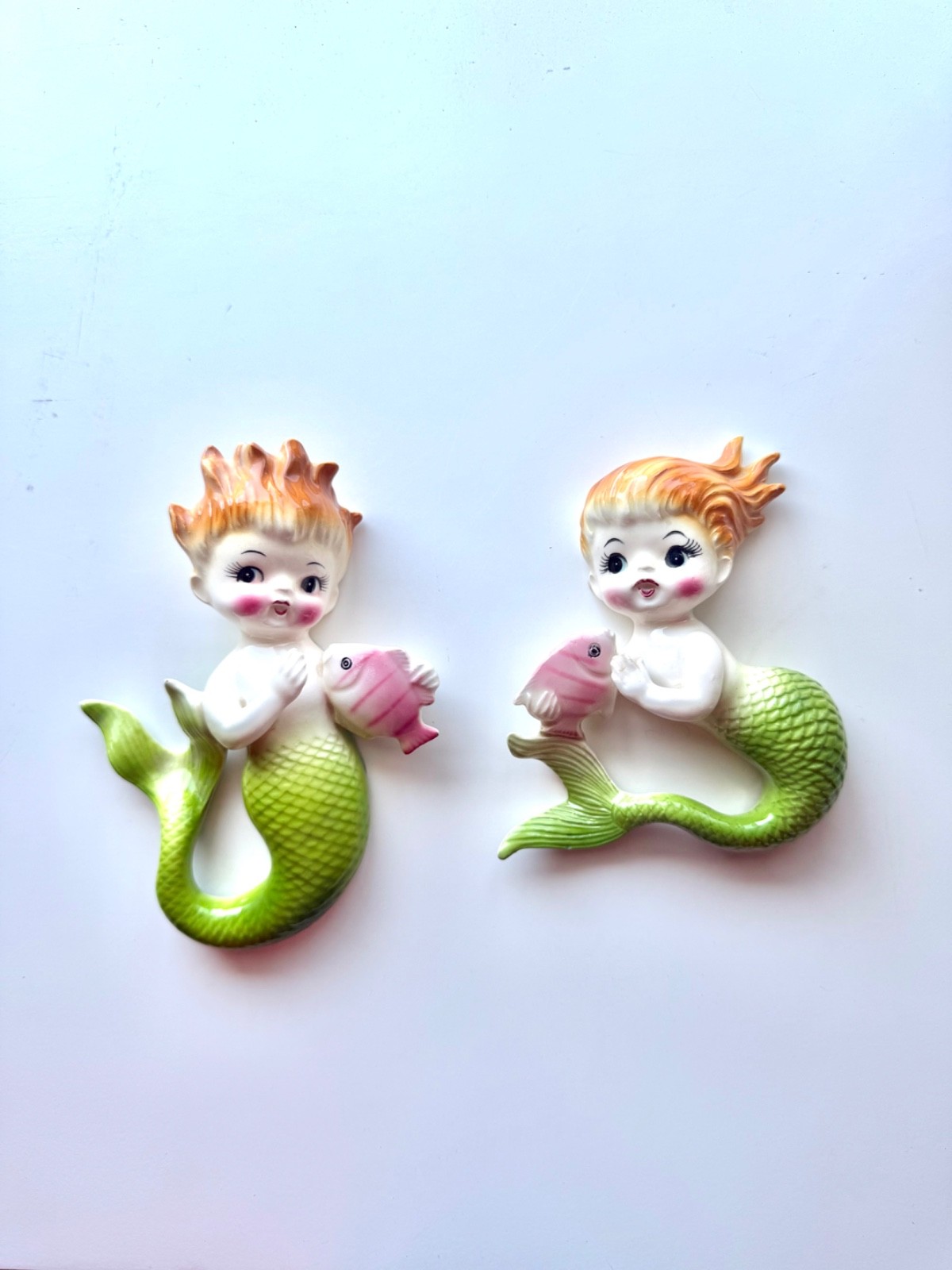 Norcrest Vintage 1950\'s Mermaid and Merman