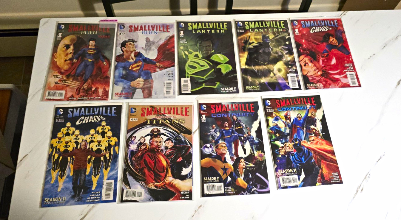 Smallville: Season 11 Alien Lantern Chaos Continuity Complete 18 Book Lot