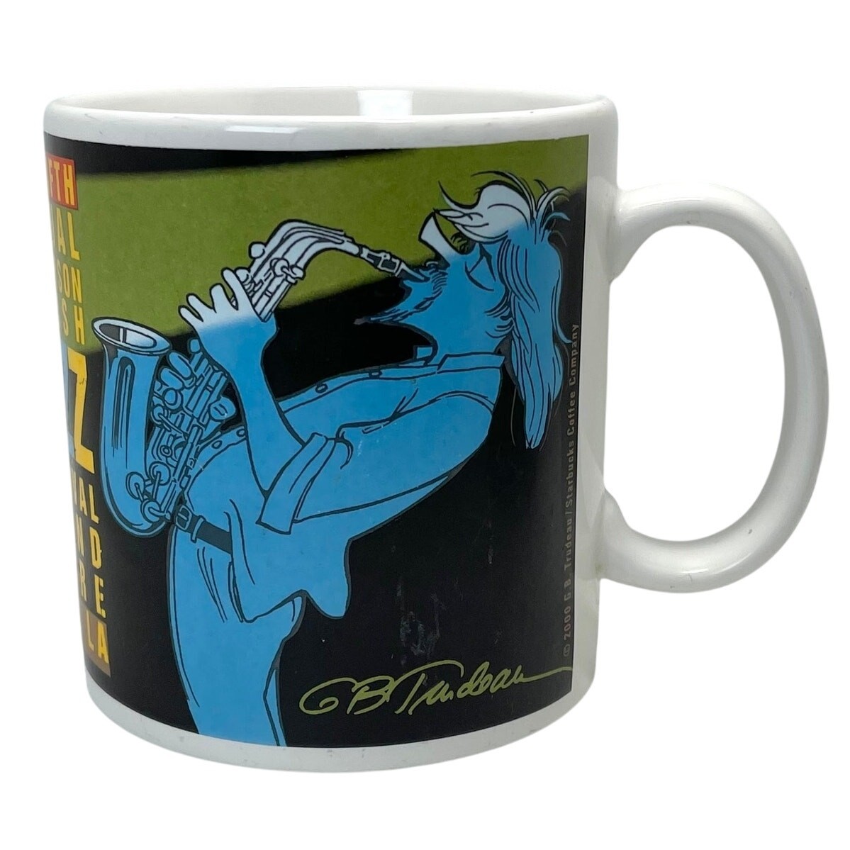 Starbucks Gary Trudeau Doonesbury Jefferson Parish Jazz Festival Mug