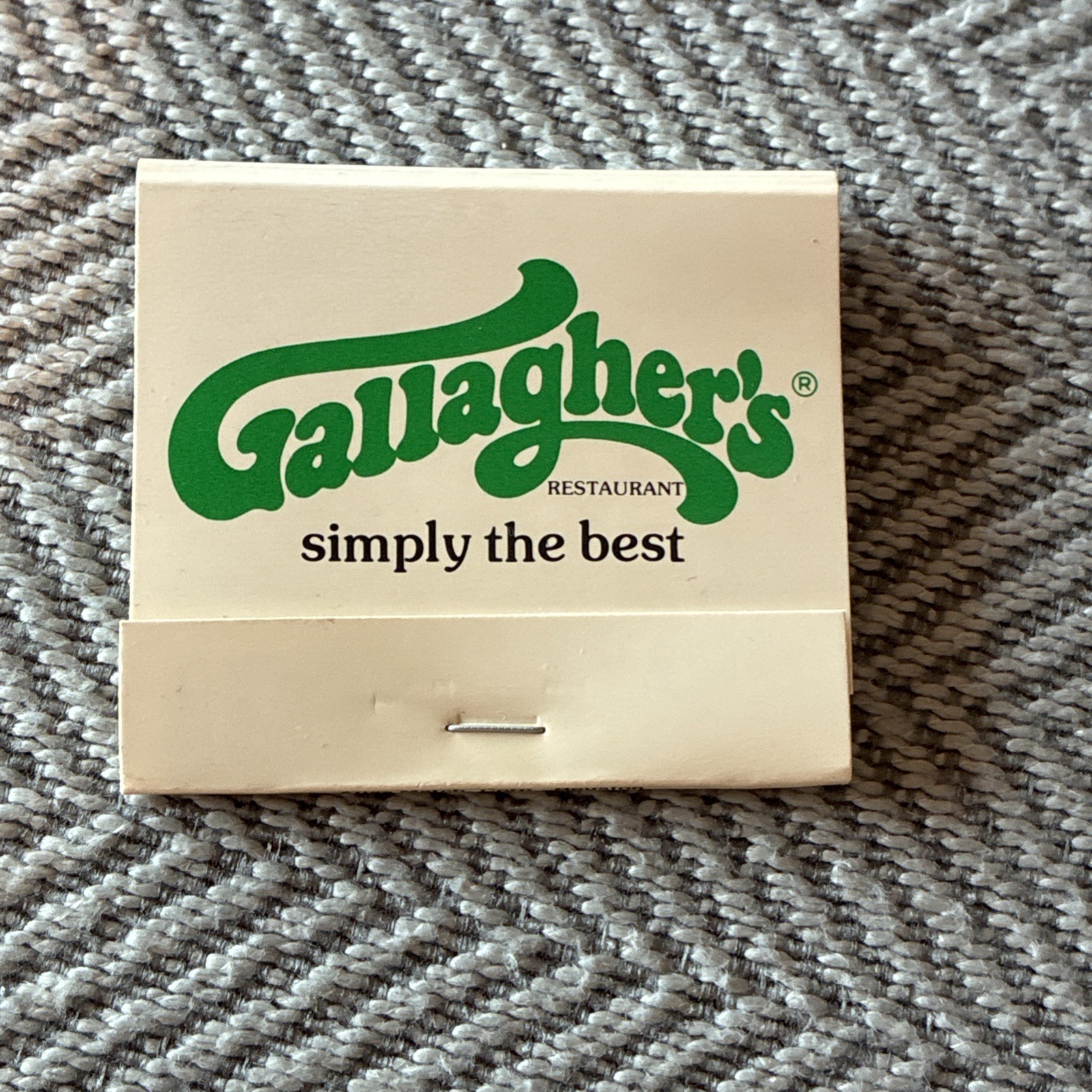 Rare VTG Matchbook Gallagher\'s Carriage House Pub Atlas match Co Houston