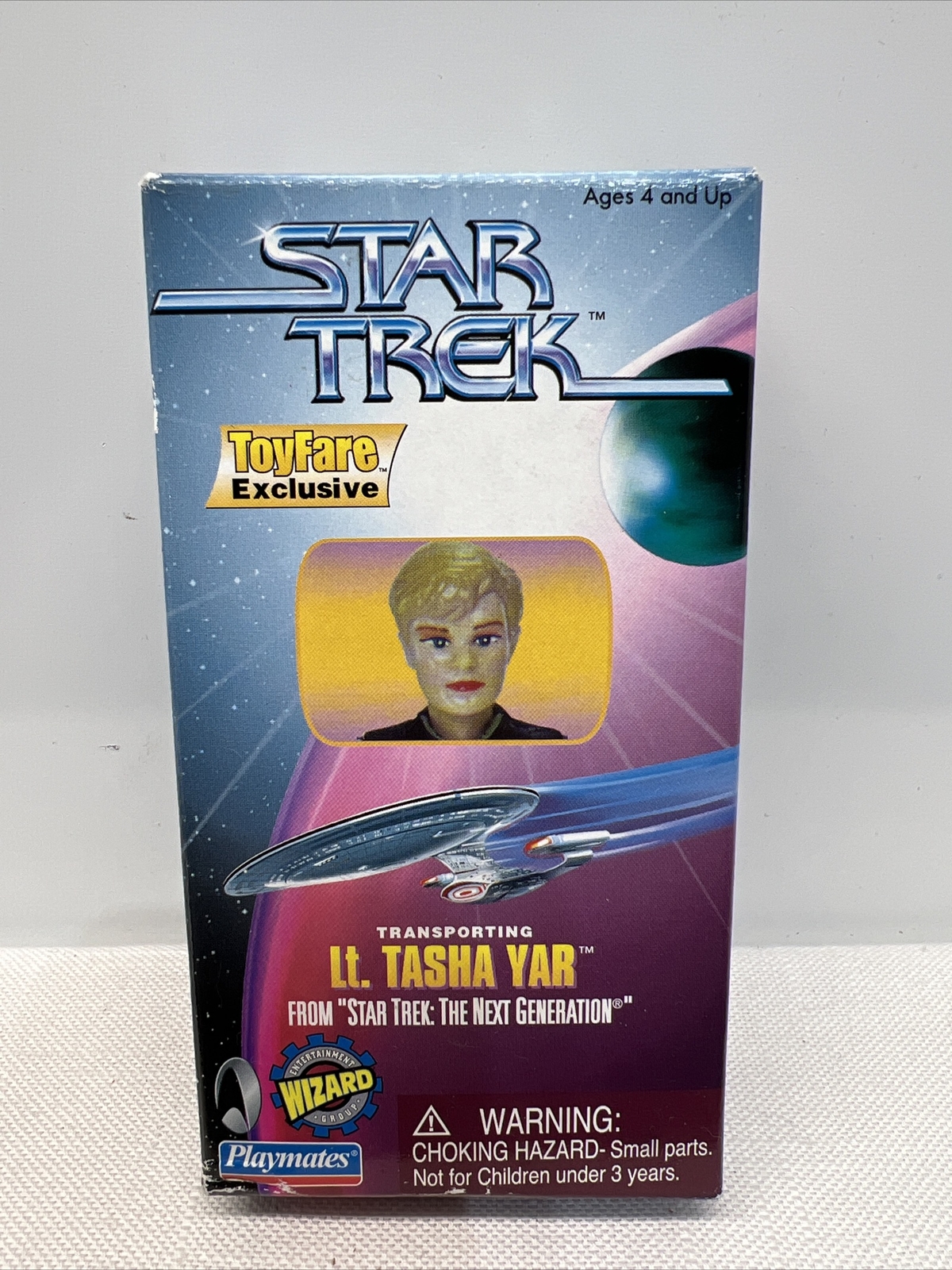 NIB 1998 Playmates Star Trek TRANSPORTER Lt. Tasha YAR Figure TOYFARE EXCLUSIVE