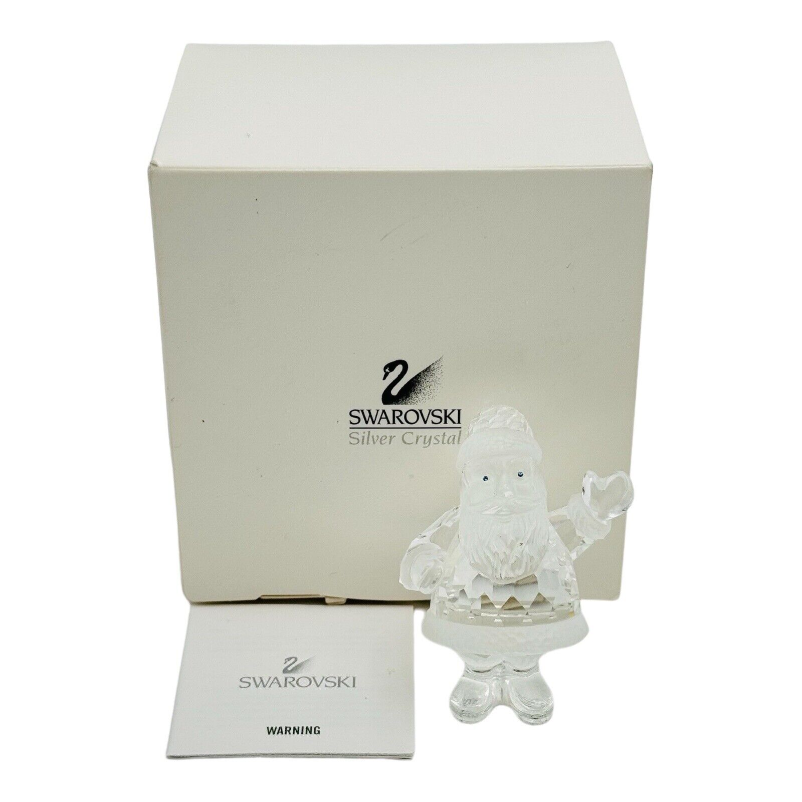 Swarovski Silver Crystal Santa Claus Figurine #221362 NEW IN BOX