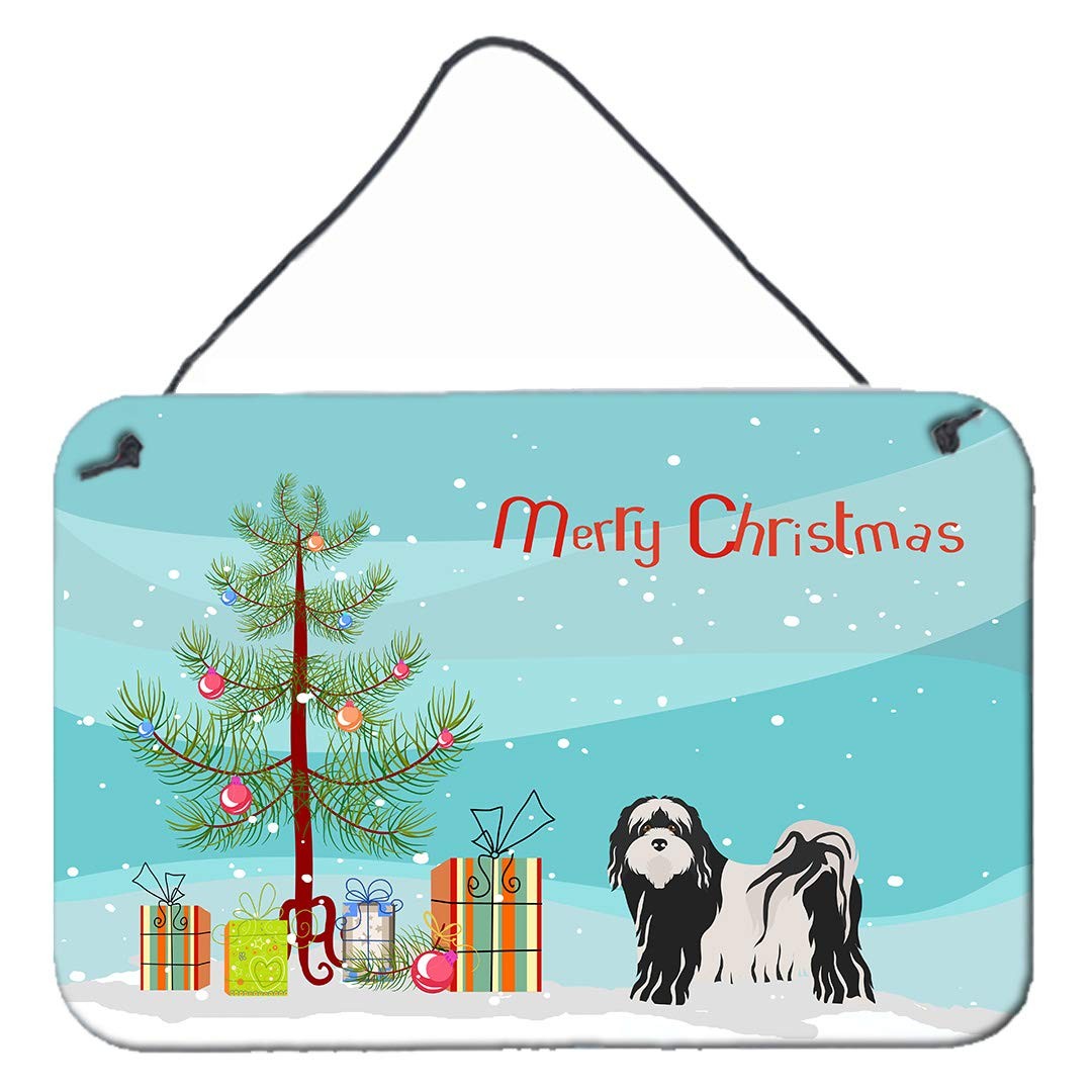 Caroline\'s Treasures CK3489DS812 Tibetan Terrier Christmas Tree Sign 8x12
