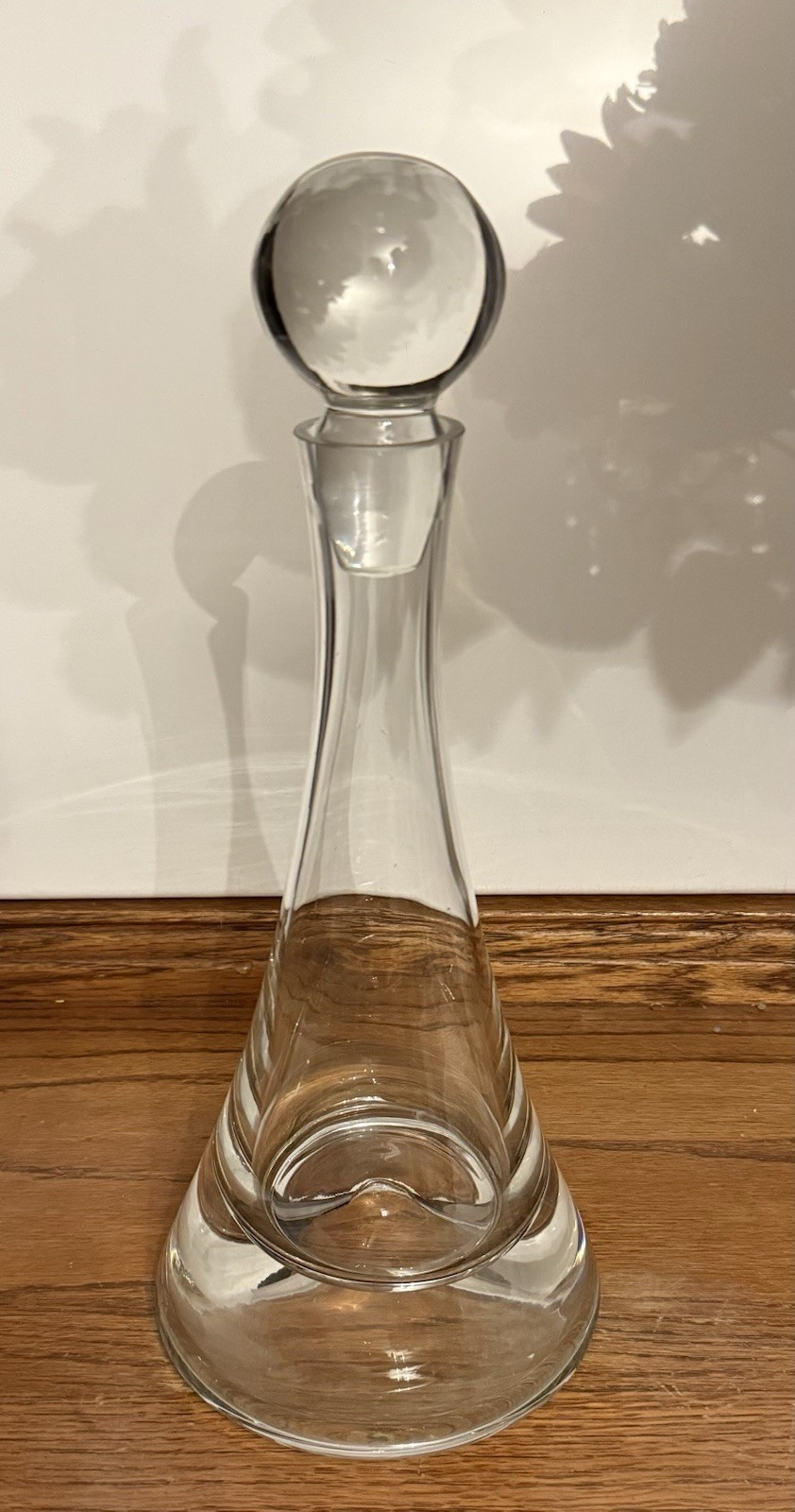 Vintage Studio Nova Crystal Glass Decanter Minaret Hand Blown Poland Star Trek