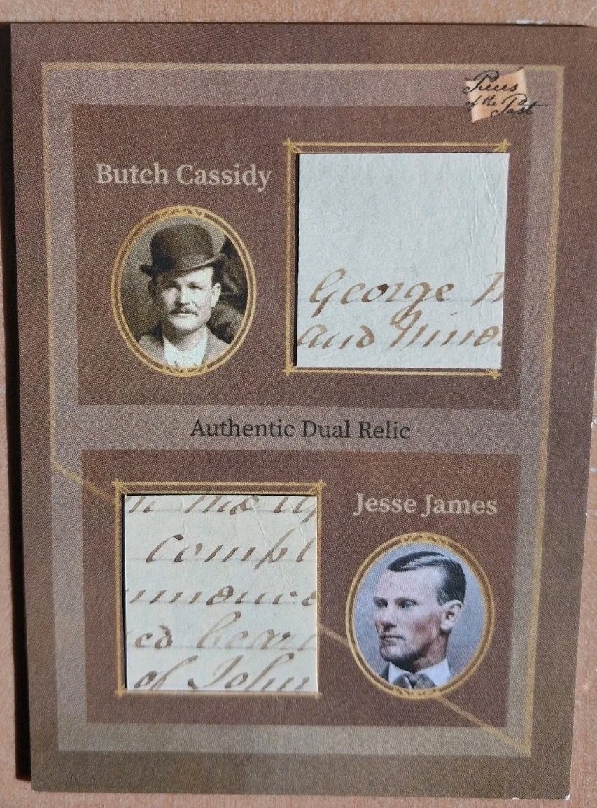Pieces Of The Past Butch Cassidy Jesse James Dual Handwritten