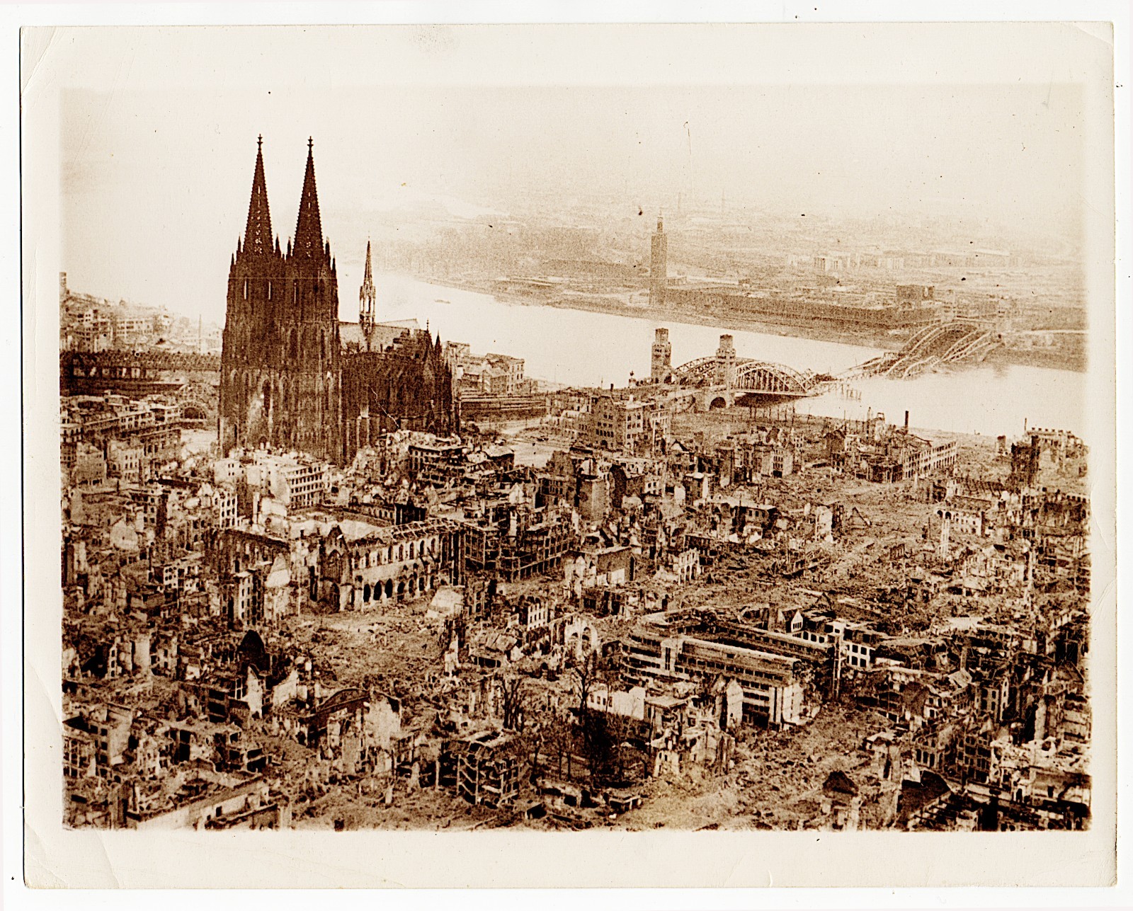 Cologne Cathedral Destruction 1945 Original WWII Press Photo Germany Ruins AP Cologne Cathedral Destruction 1945 Original WWII Press Photo Germany Ruins AP