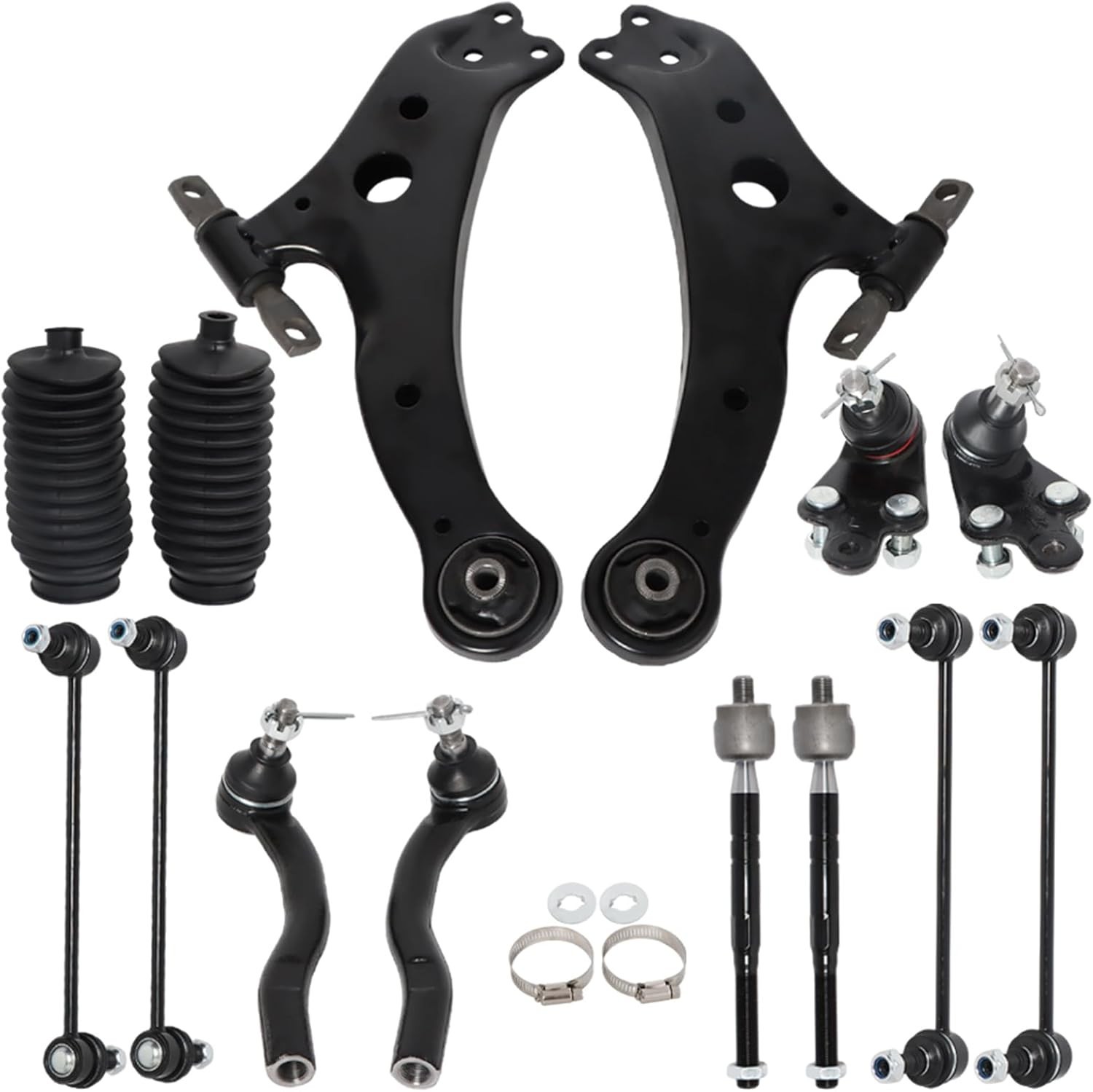 14PCS Front Lower Control Arm Tie Rods Replacement for Toyota Camry 2007-2011