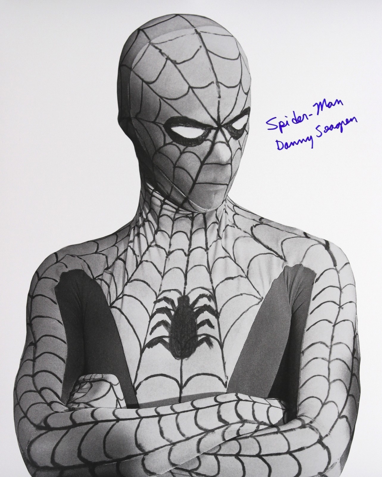 1974-77 Danny Seagren Spiderman Signed LE 16x20 B&W Photo (JSA) 1974-77 Danny Seagren Spiderman Signed LE 16x20 B&W Photo (JSA)
