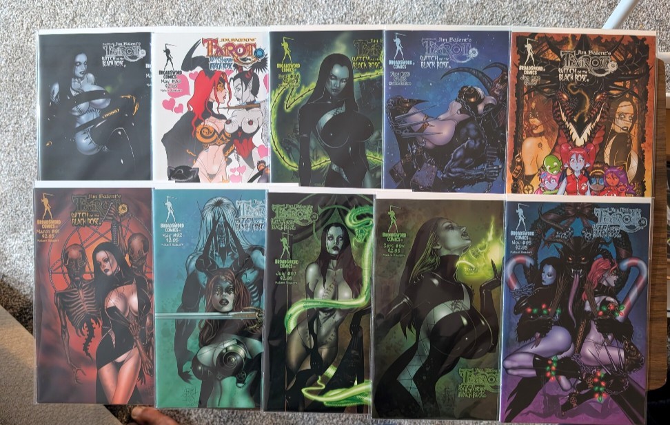 JIM BALENT'S TAROT WITCH OF THE BLACK ROSE #79,86,88-95 (10 ISSUE LOT) RARE