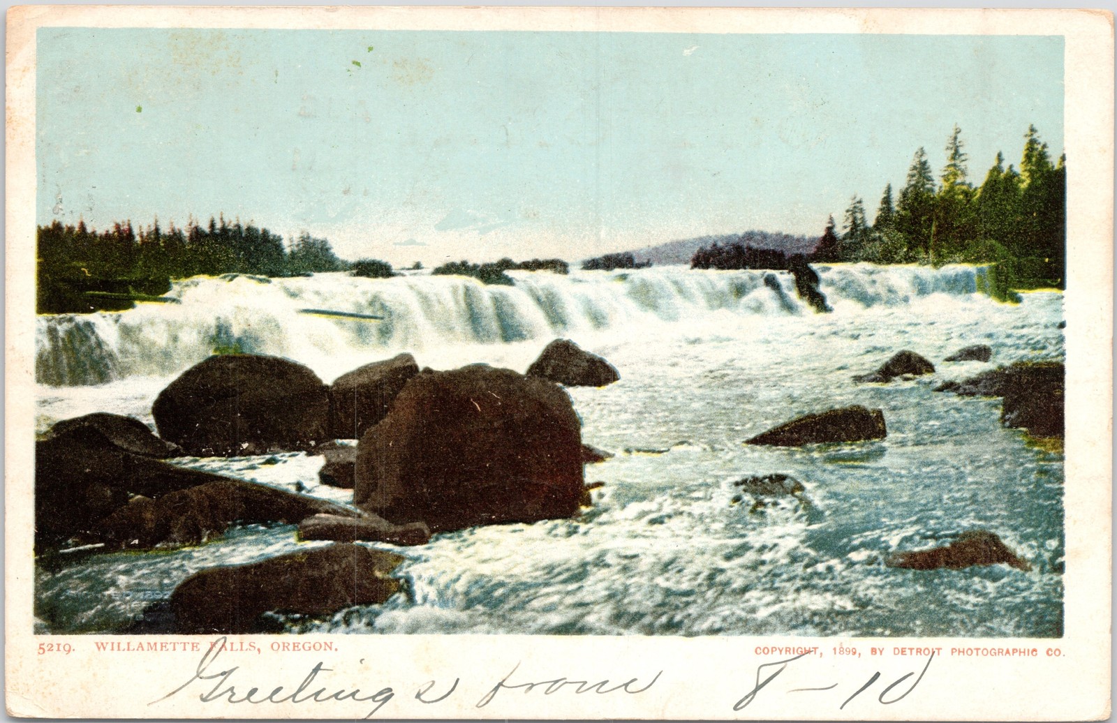Willamette Falls Oregon Detroit Photographic Undivided Back Postcard Willamette Falls Oregon Detroit Photographic Undivided Back Postcard
