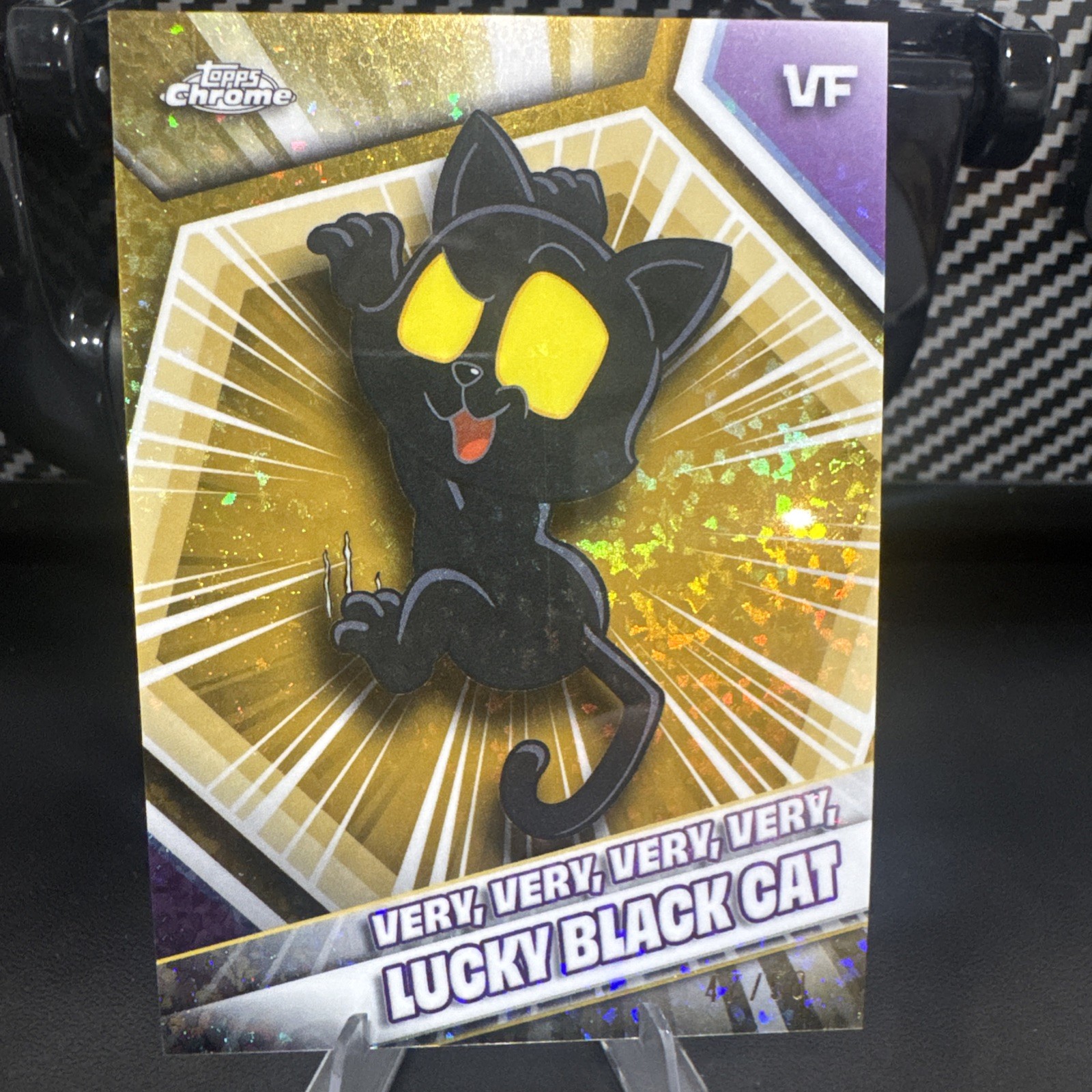 2026 Topps Chrome Veefriends Very, Very Lucky Black Cat /50 Gold Mini Diamonds 2026 Topps Chrome Veefriends Very, Very Lucky Black Cat /50 Gold Mini Diamonds