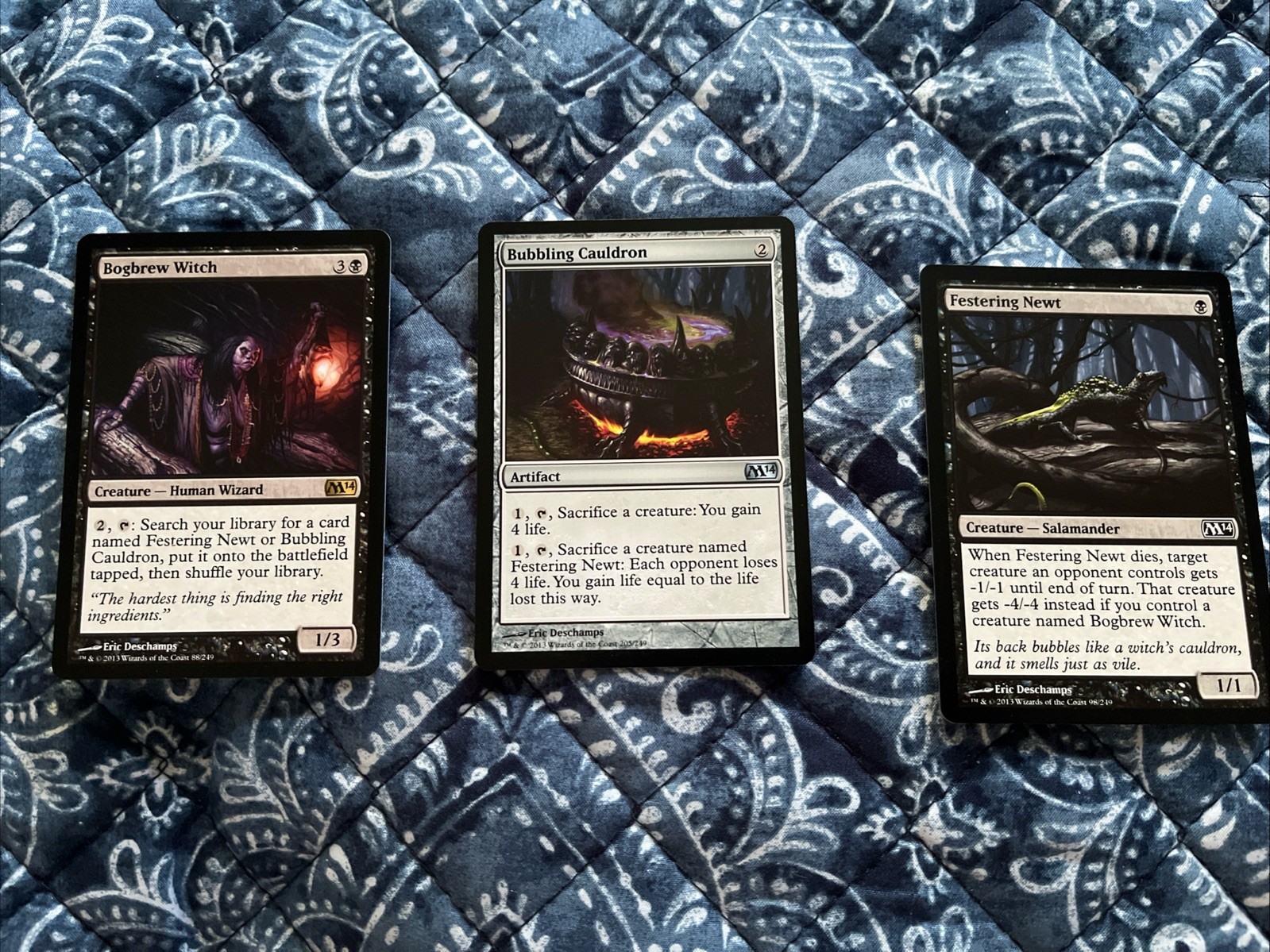 MTG Bogbrew Witch, Bubbling Cauldron And Festering Newt Bundle NM