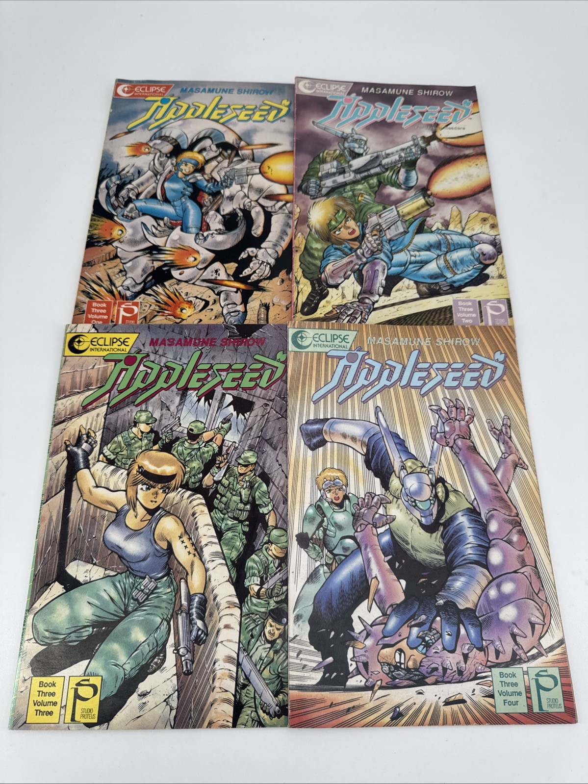 Appleseed Book 3 Volume 1-2-3-4 Lot Of 4 Eclipse Comics 1989 Fast Shipping Appleseed Book 3 Volume 1-2-3-4 Lot Of 4 Eclipse Comics 1989 Fast Shipping