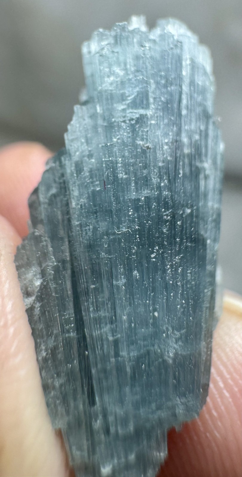 15 Ct Natural Blue Indicolite Tourmaline Cluster From Paprok mine @Afg