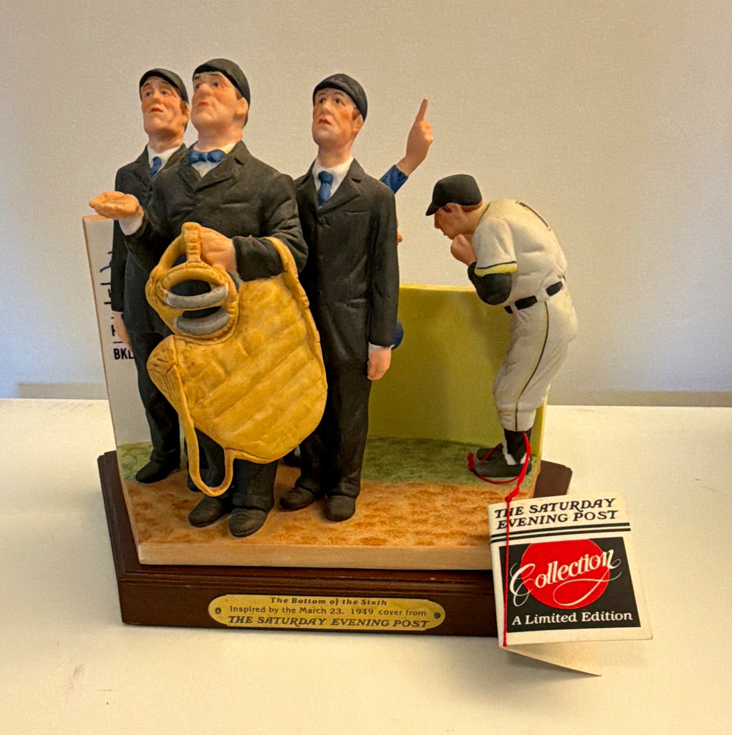 The Saturday Evening Post Pride of the Post “Bottom of the Sixth” Porcelain LE