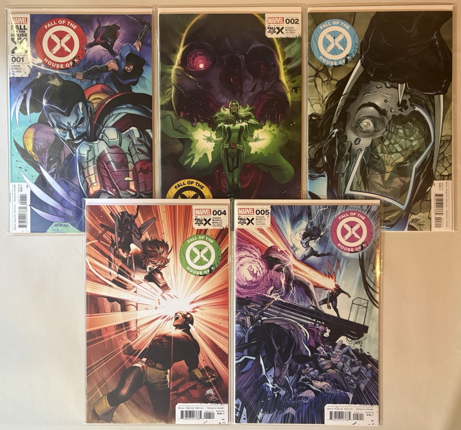 Fall Of The House Of X #1-5 Marvel 2024 Complete Series Full Set Run Fall Of The House Of X #1-5 Marvel 2024 Complete Series Full Set Run