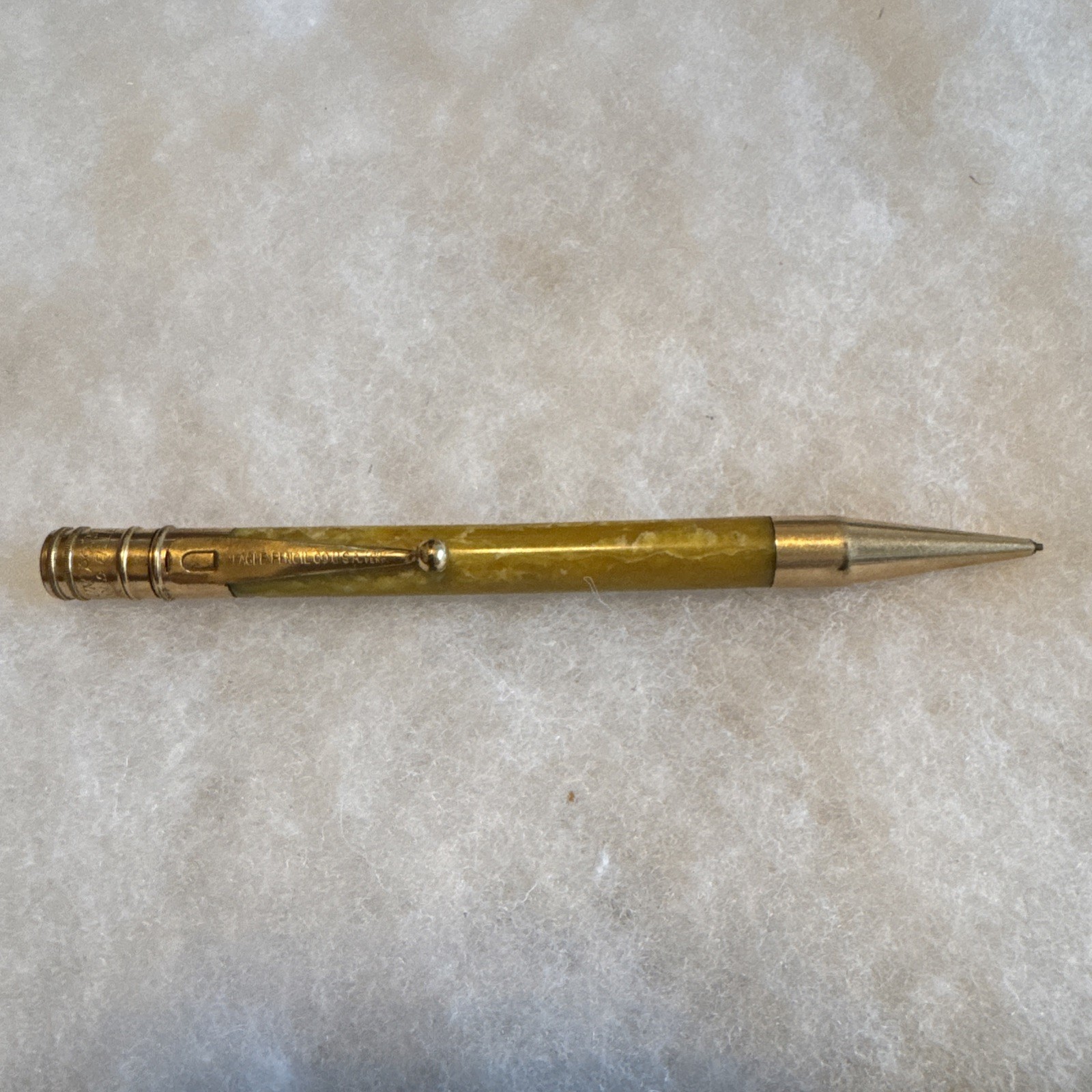 Vintage Eagle Pencil Co Mechanical Magnum Pointer Celluloid 14K Gold Filled