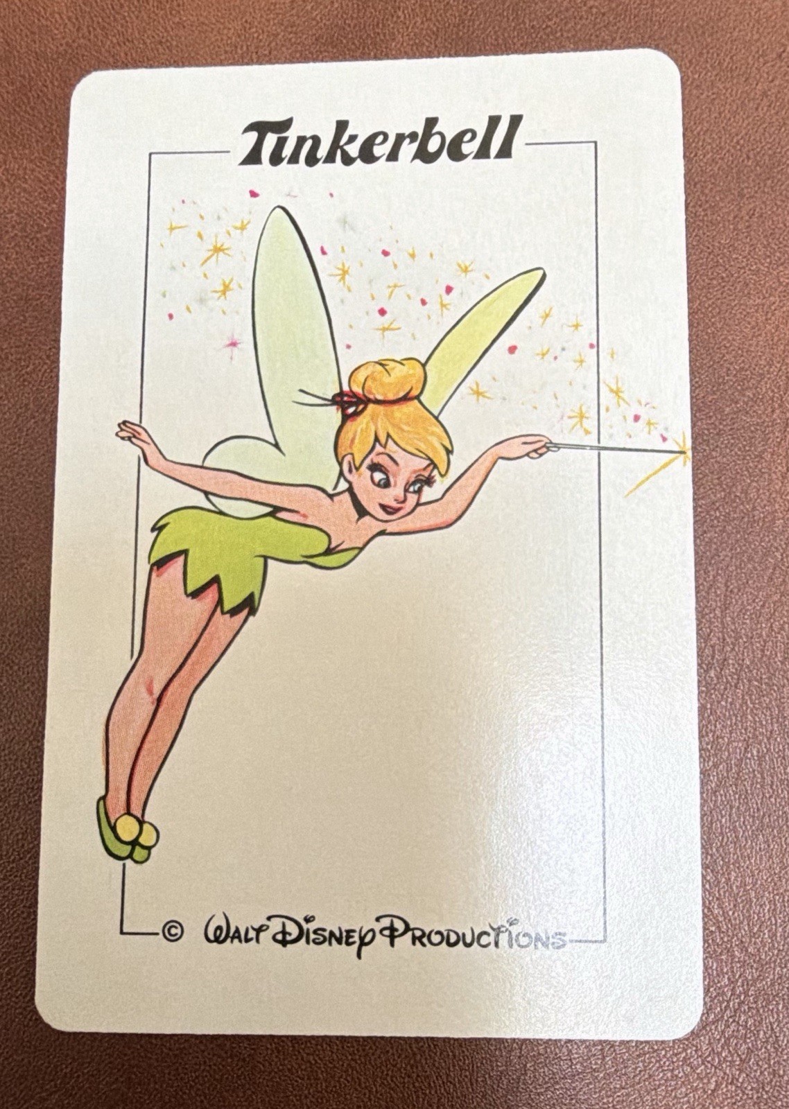 Authentic Rare Vintage Walt Disney Productions “The Old Witch” Tinkerbell Card