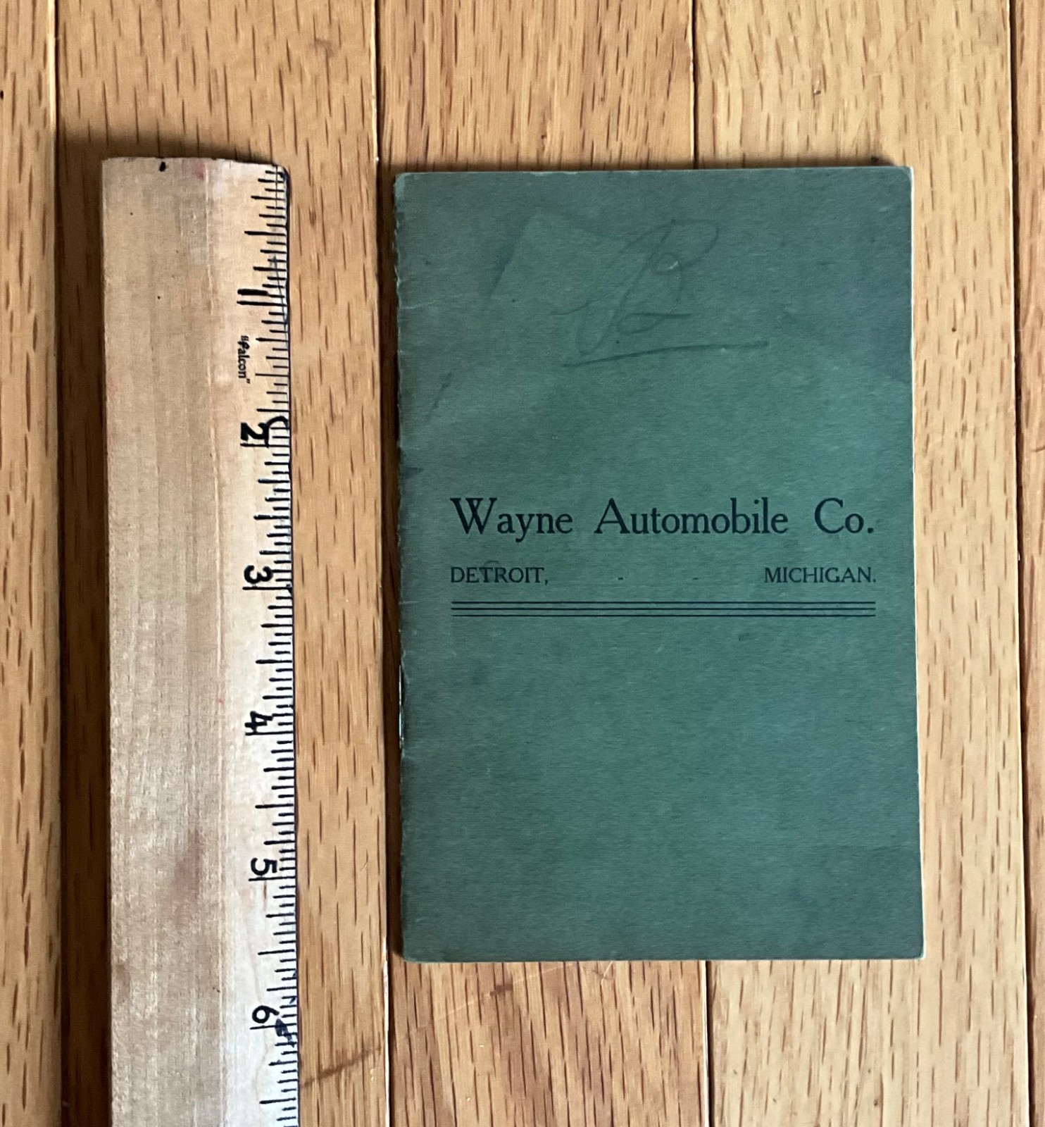 1906 Wayne Automobile Co. | Parts (Price) List Book - Model B | Factory Original