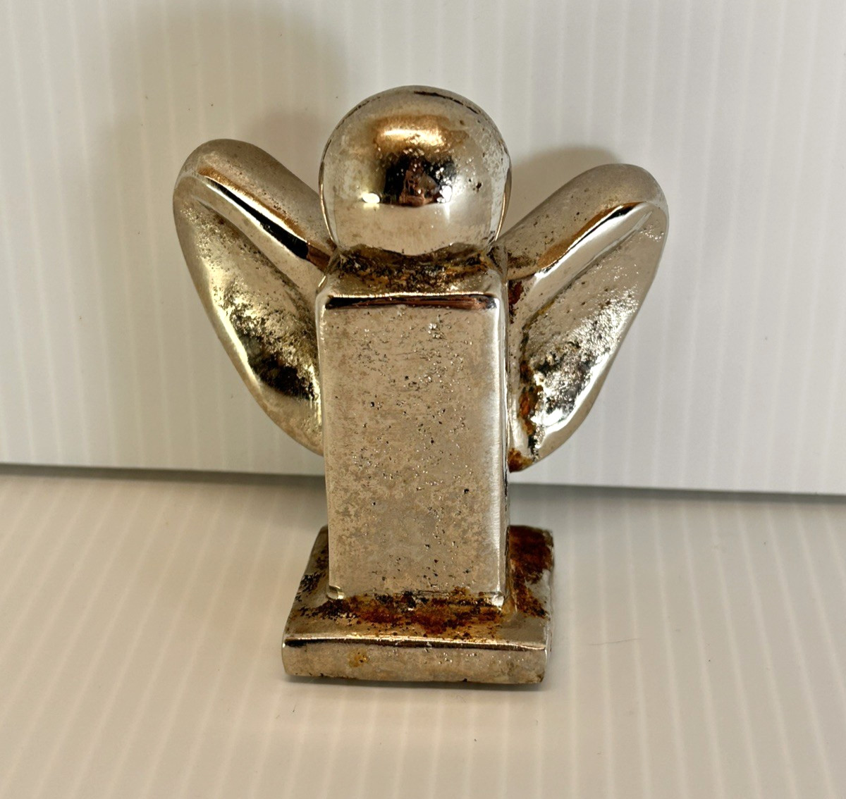Jan Barboglio  Guardian Angel blessing Nickel  collectible figure  As is. 