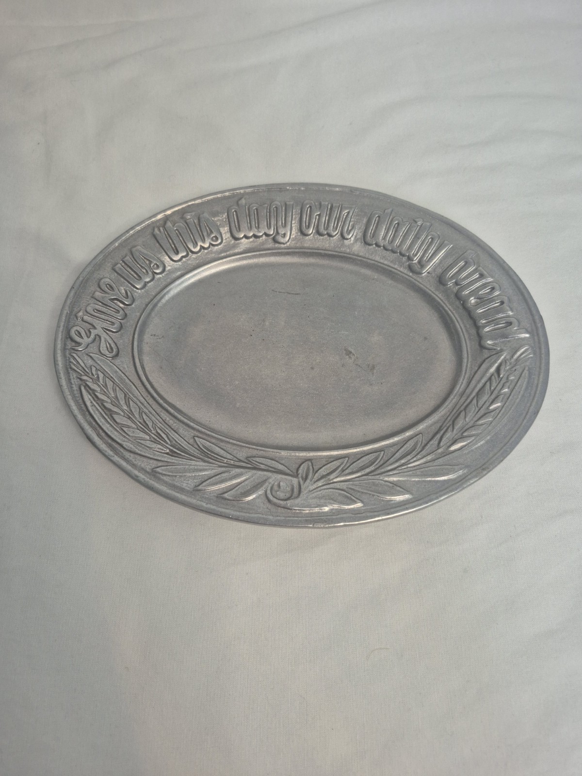 VINTAGE CARSON Give Us This Day Our Daily Bread Casting Plate