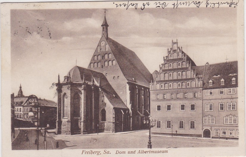 Ancient Ak, Freiberg IN Saxony, Cathedral And Albertmuseum, 1928 Ancient Ak, Freiberg IN Saxony, Cathedral And Albertmuseum, 1928