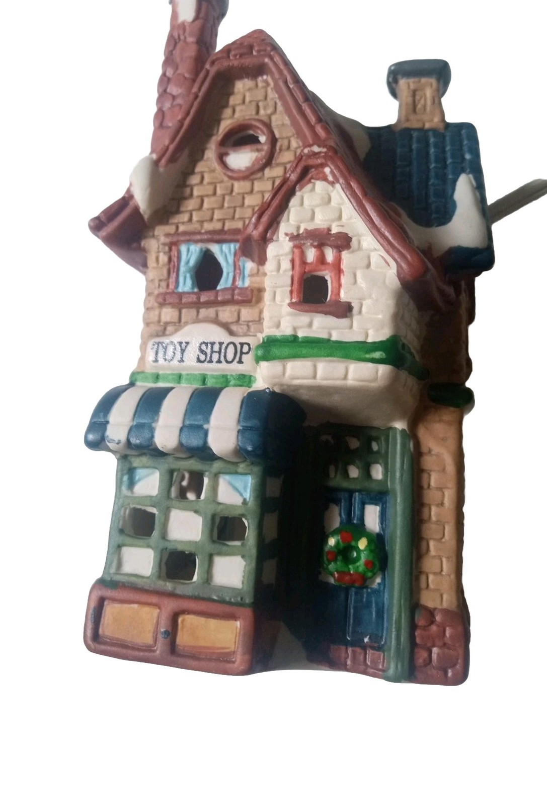 Dickens Collectables Toy Shop  Porcelain Hand-Painted Lighted House w/ Box