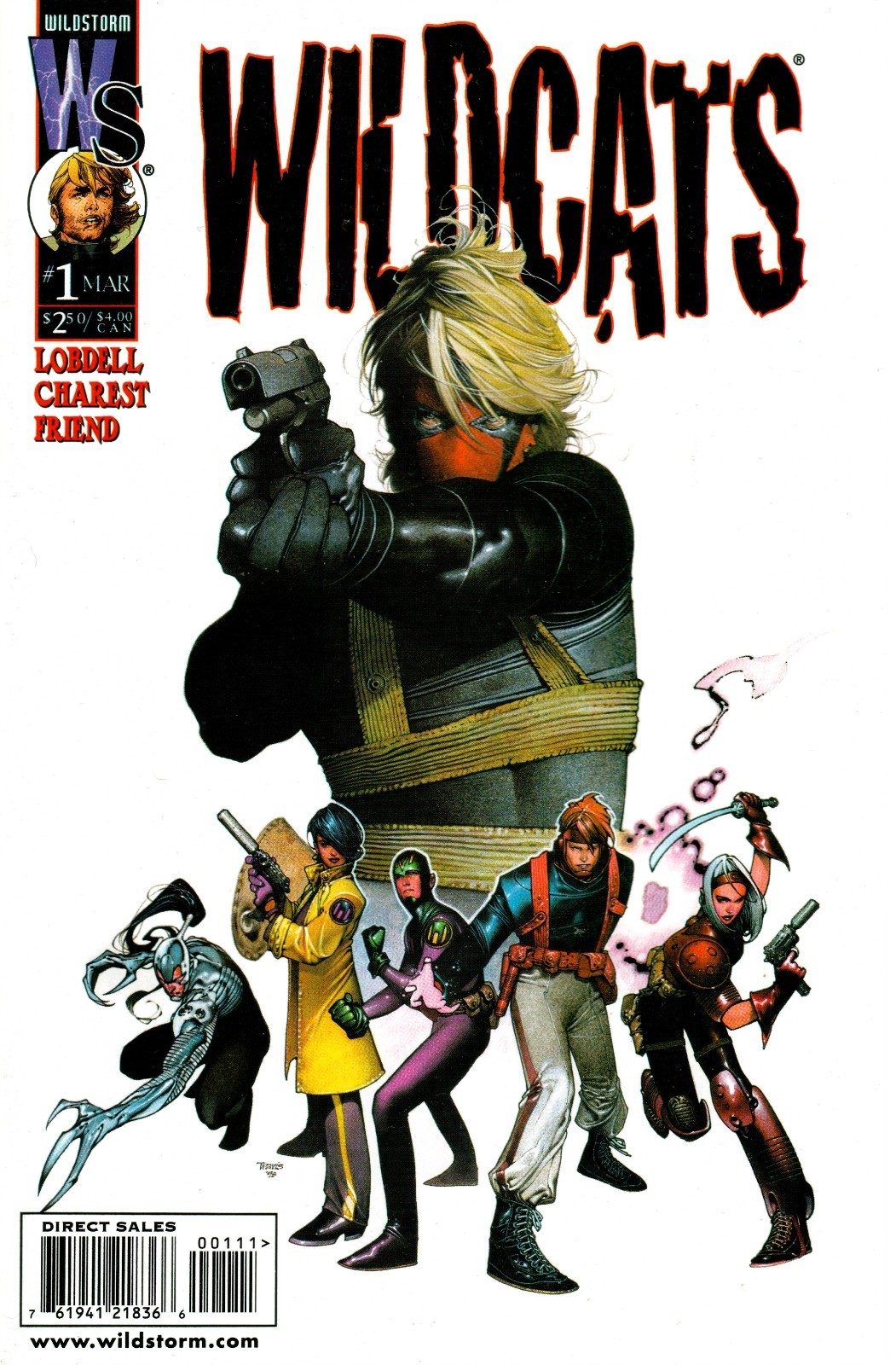 WildC.A.T.s #1 1999 Travis Charest Grifter Team Cover WildStorm