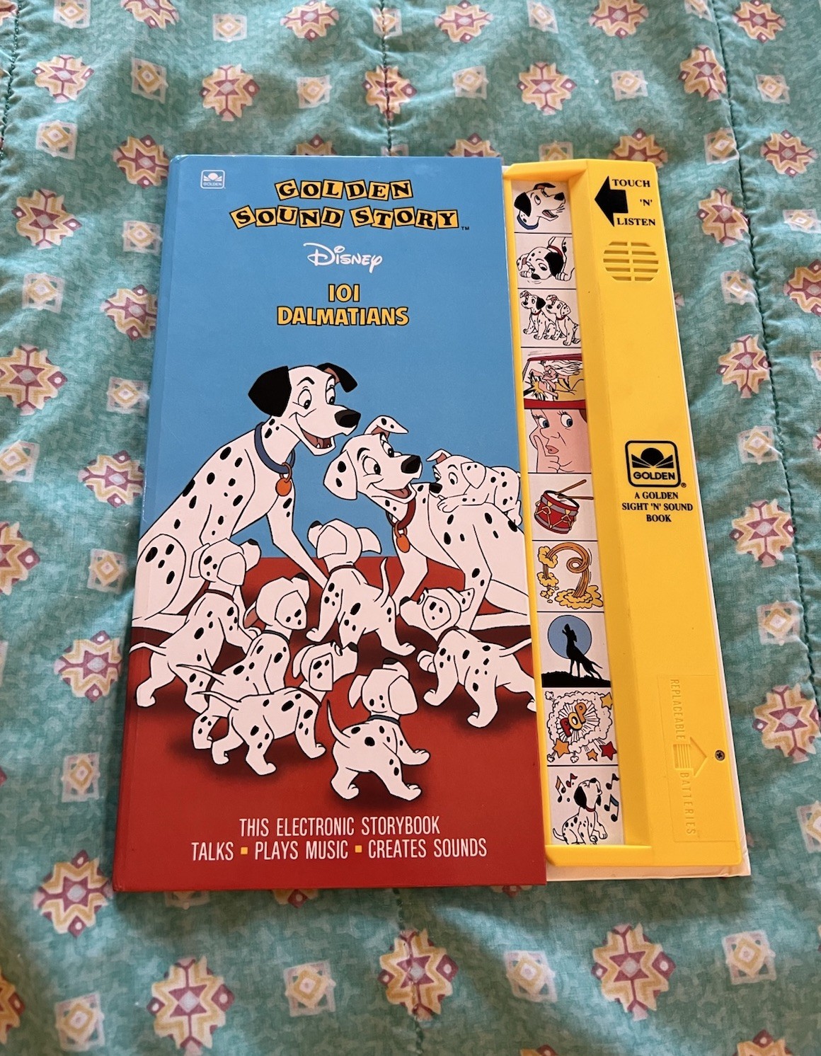 Vintage 101 Dalmatians Disney Golden Book Sound Story 1991 Works