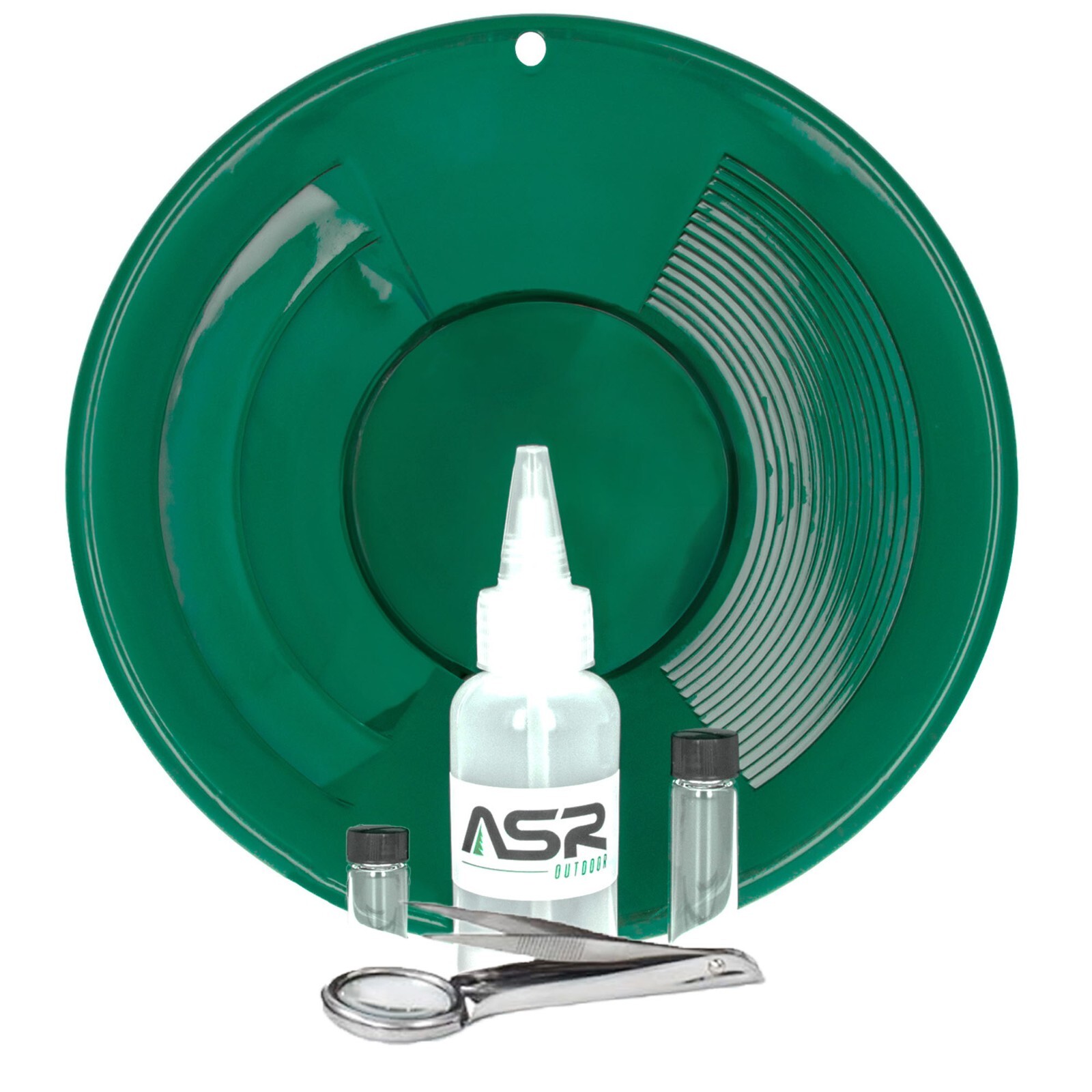 ASR Outdoor Green Gold Pan Gold Prospecting Beginners Kit, 5 Piece