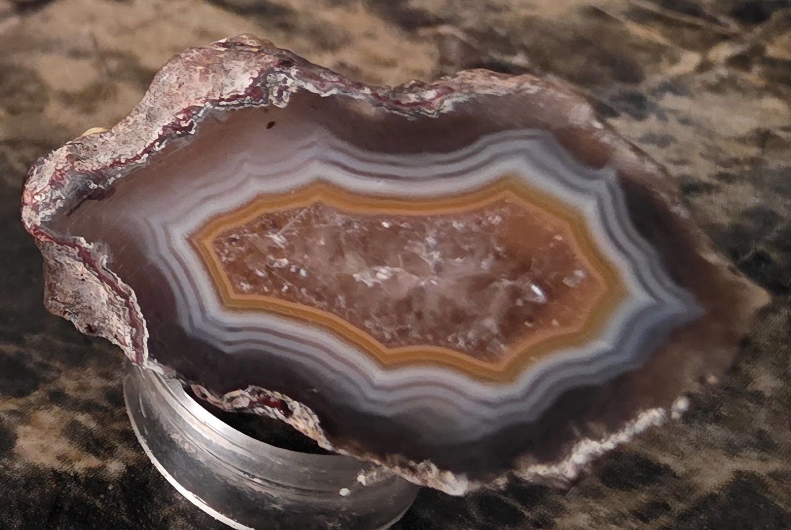 Malawi Agate Pair light polish