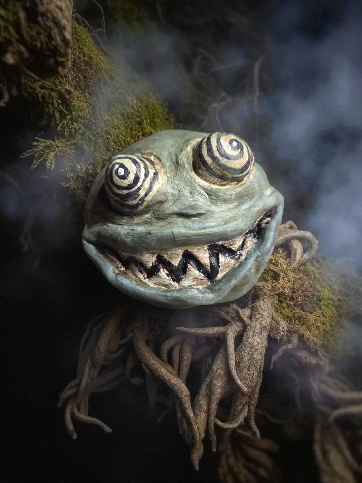 Monster Ball Handmade Sculpted Clay Figurine 3\