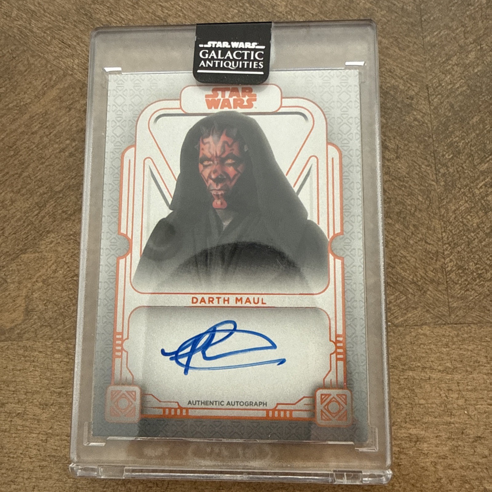 2024 Topps Star Wars Galactic Antiquities Ray Park auto /25 signed Maul